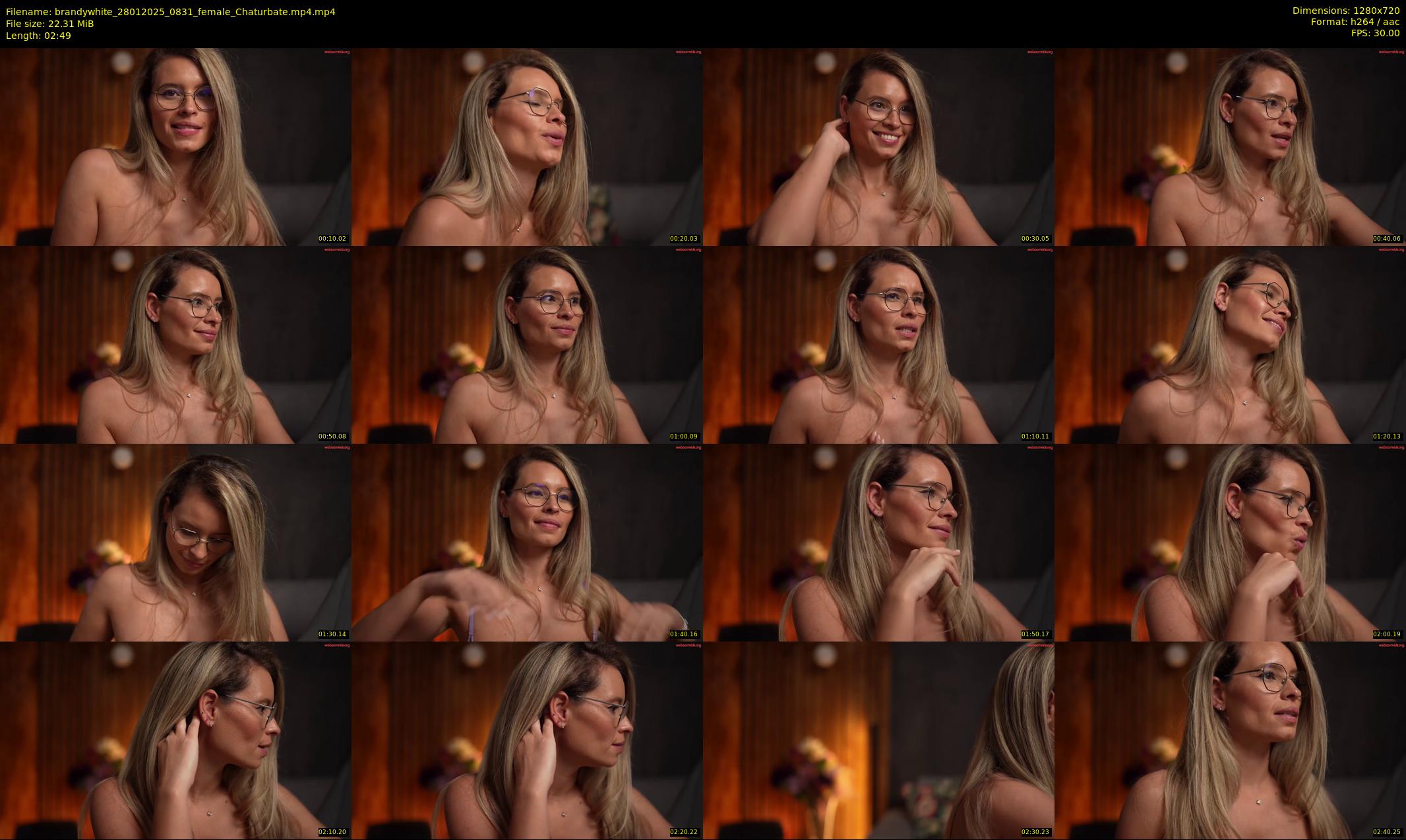 brandywhite — 3 minute Chaturbate female cam show recording, 720p, Jan 28, 2025