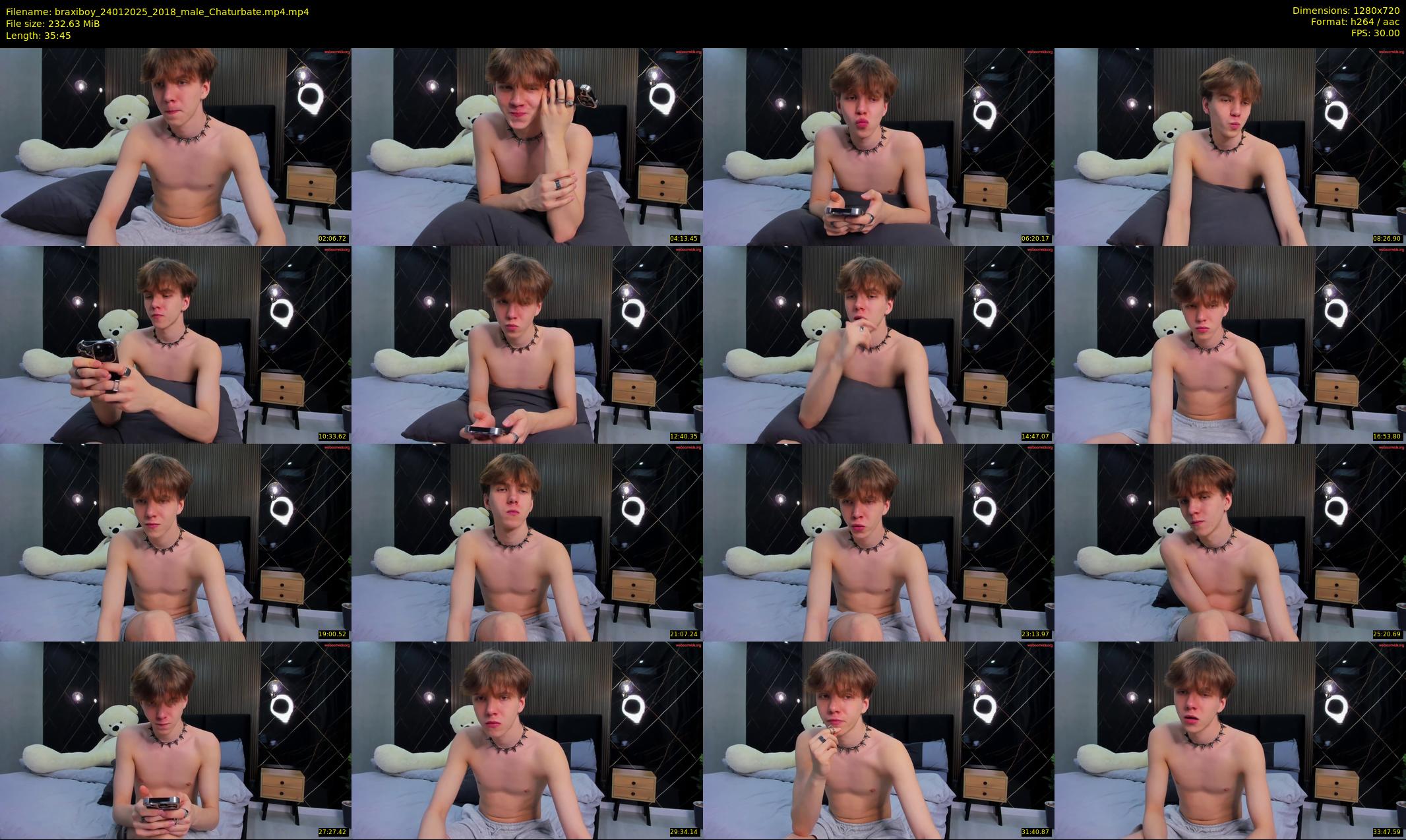 braxiboy — 36 minute Chaturbate male cam show recording, 720p, Jan 24, 2025