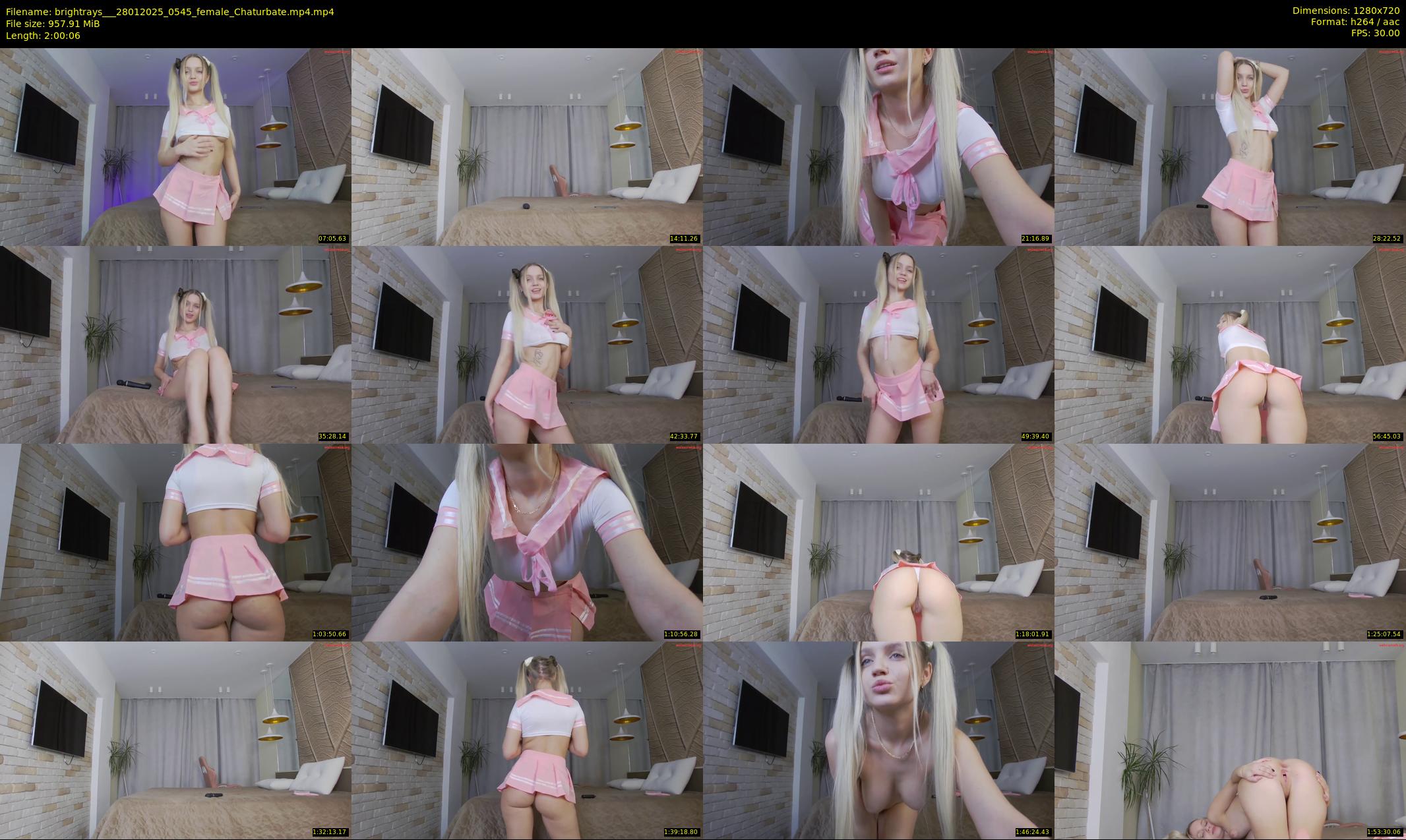 brightrays__ — 121 minute Chaturbate female cam show recording, 720p, Jan 28, 2025