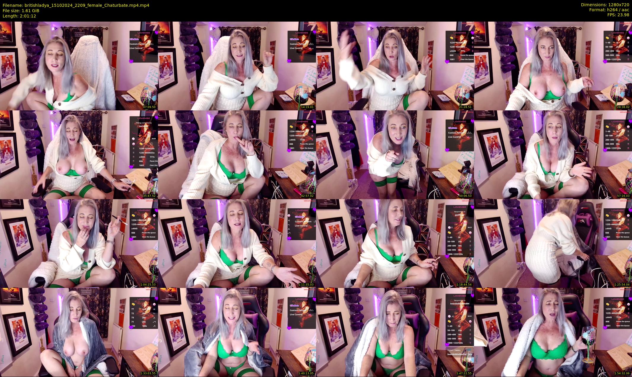 britishladya — 122 minute Chaturbate female cam show recording, 720p, Oct 15, 2024
