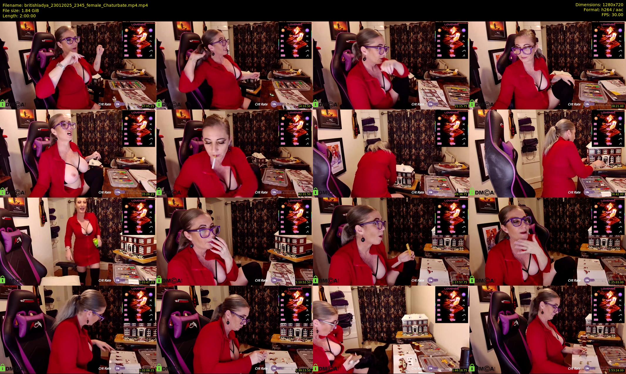britishladya — 120 minute Chaturbate female cam show recording, 720p, Jan 23, 2025