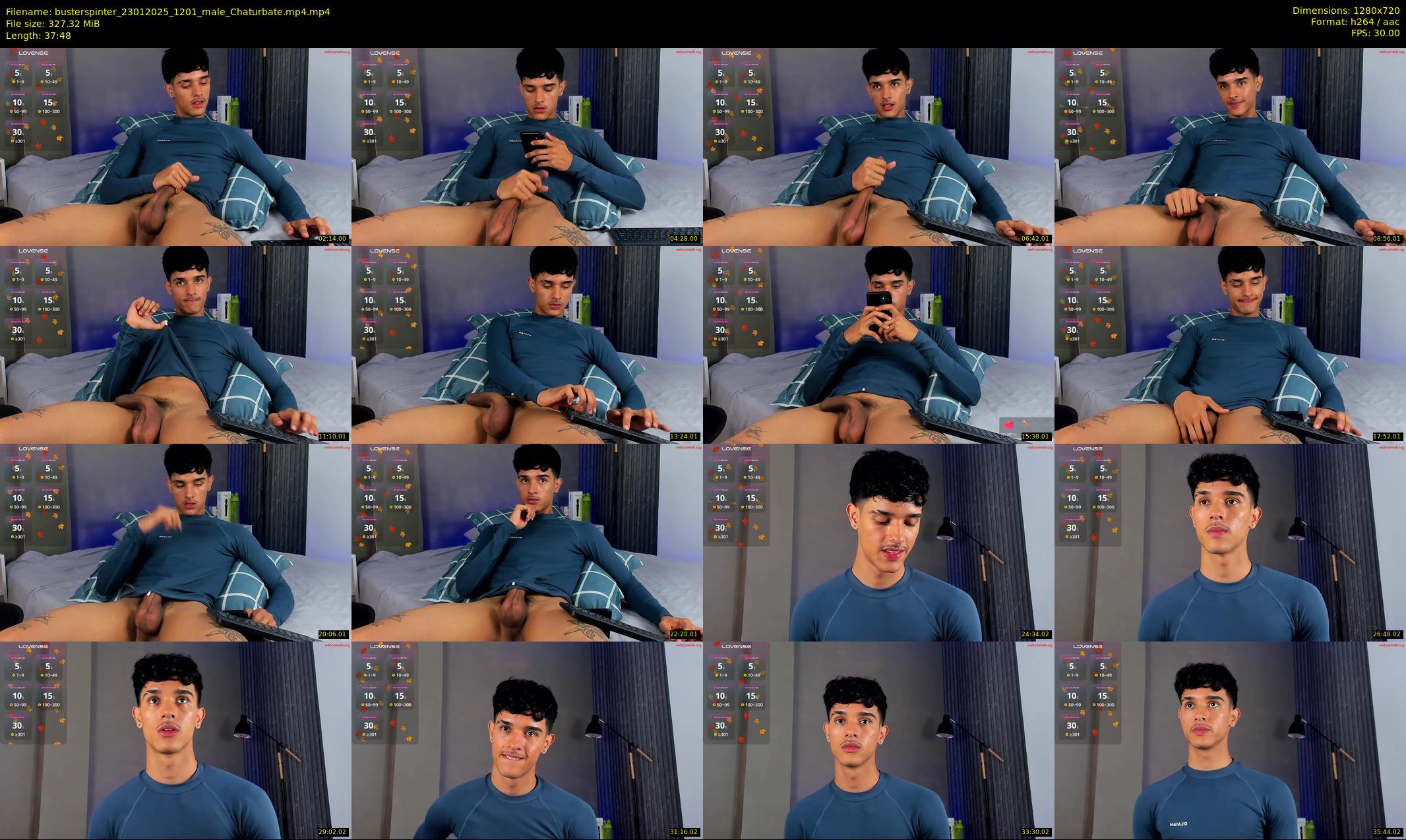 busterspinter — 38 minute Chaturbate male cam show recording, 720p, Jan 23, 2025