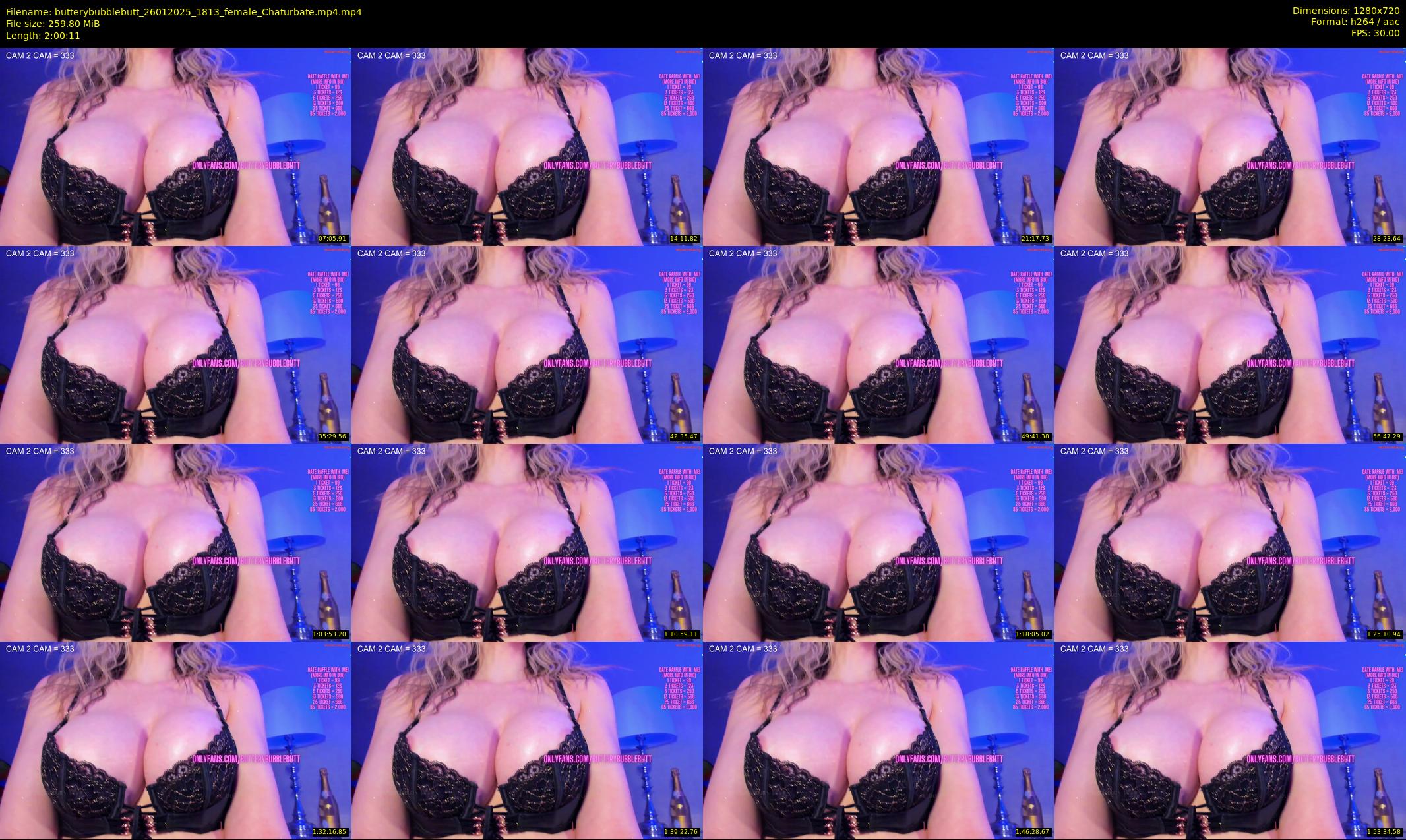 butterybubblebutt — 121 minute Chaturbate couple cam show recording, 720p, Jan 26, 2025