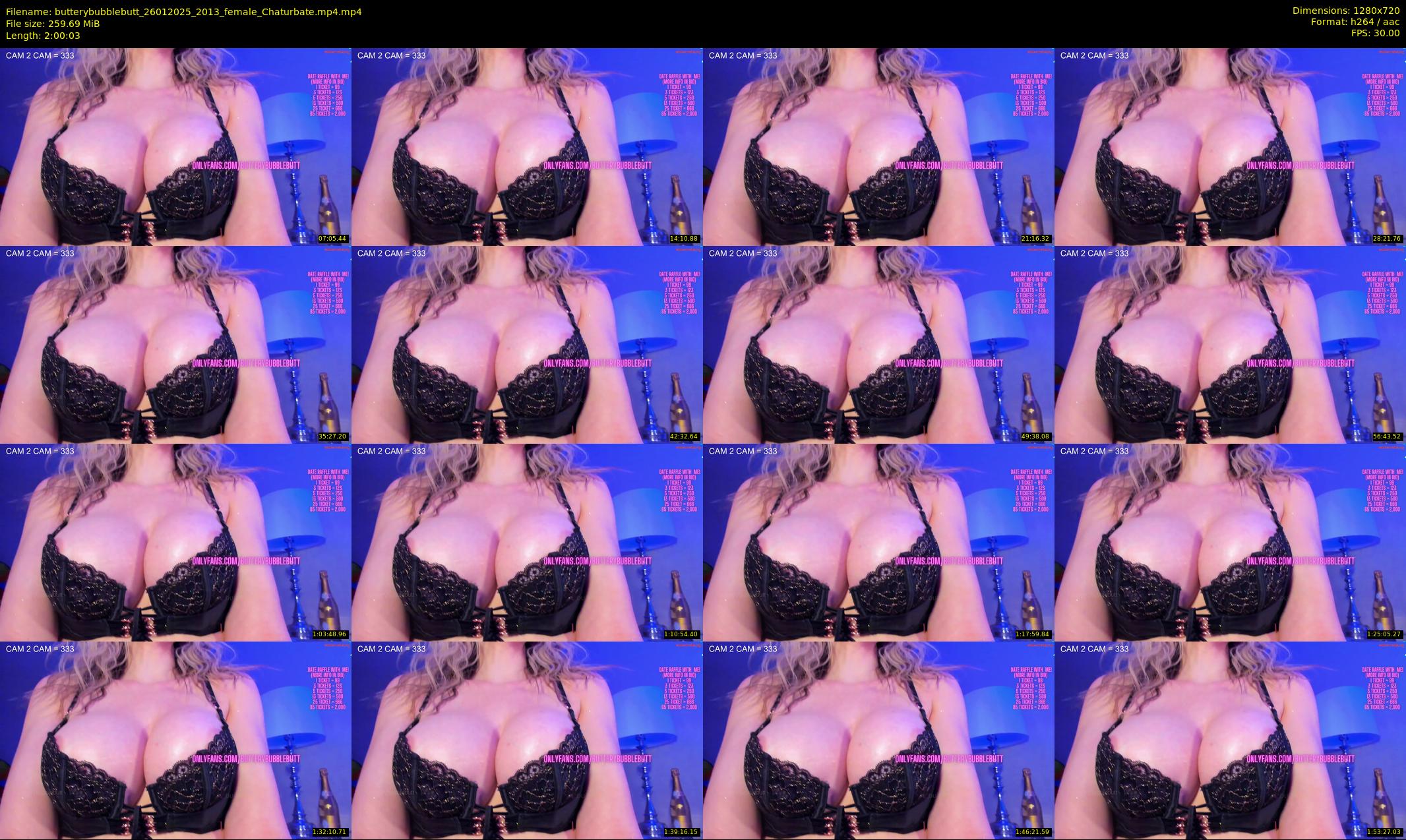 butterybubblebutt — 121 minute Chaturbate couple cam show recording, 720p, Jan 26, 2025