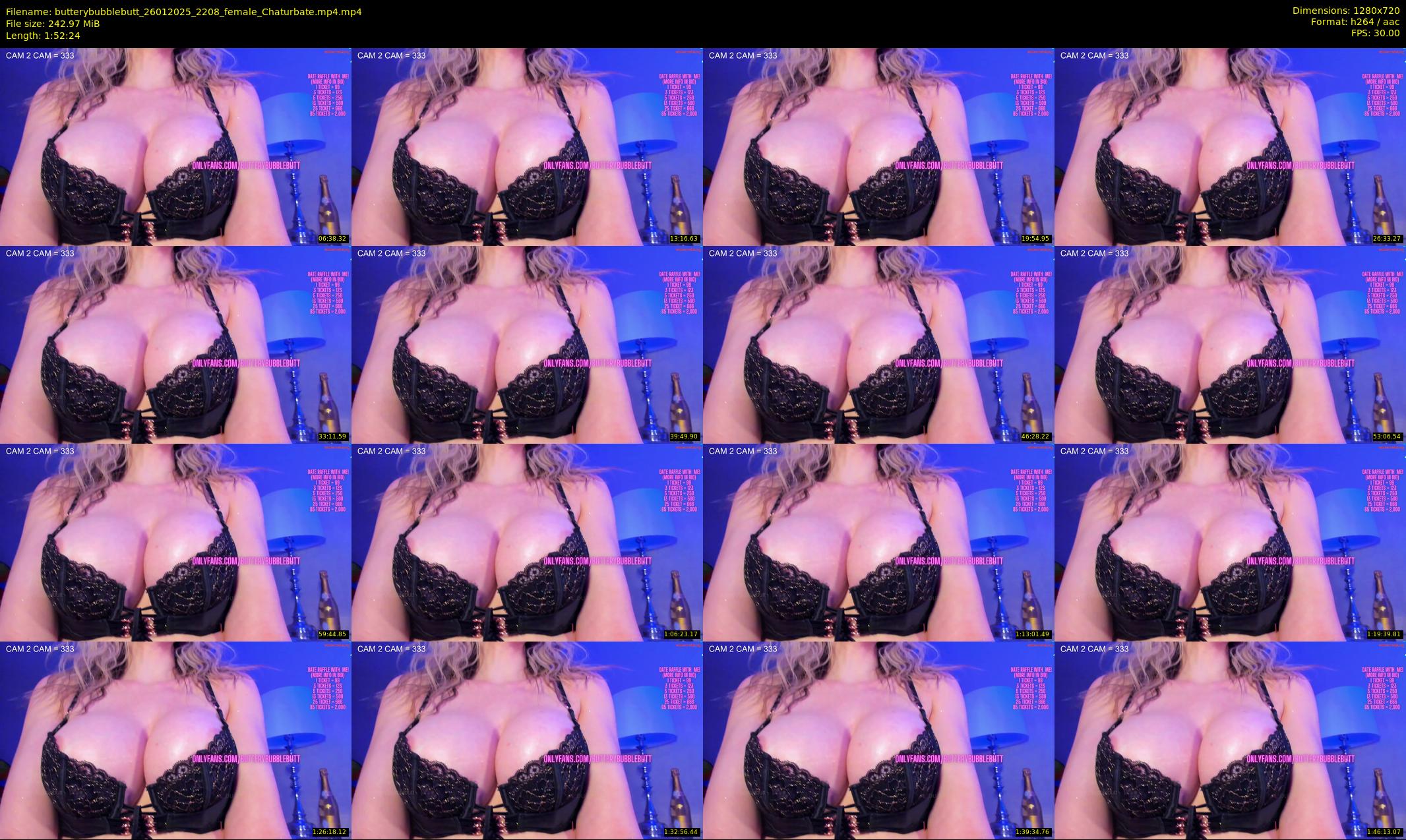 butterybubblebutt — 113 minute Chaturbate couple cam show recording, 720p, Jan 26, 2025
