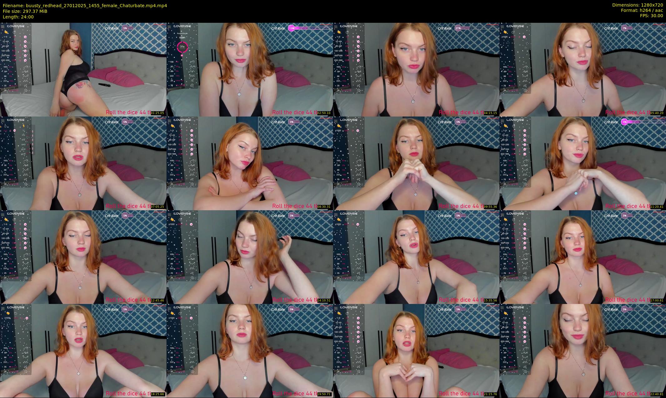 buusty_redhead — 24 minute Chaturbate female cam show recording, 720p, Jan 27, 2025