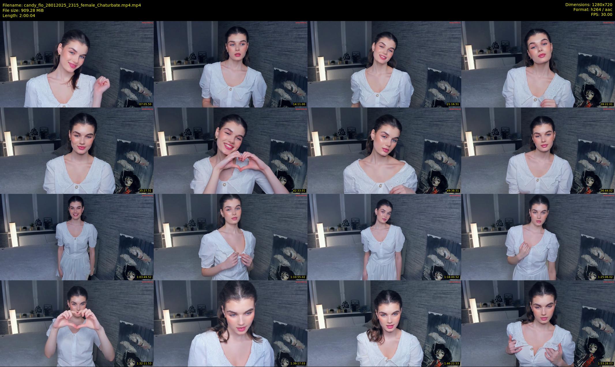 candy_flo — 121 minute Chaturbate female cam show recording, 720p, Jan 28, 2025