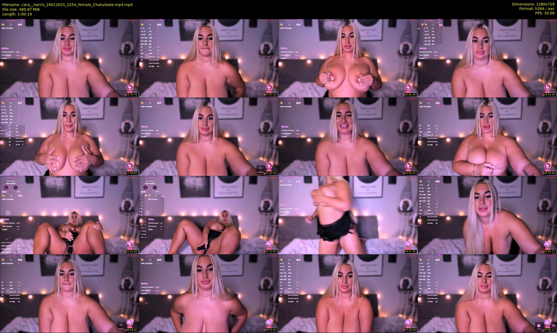 cara__harris — 61 minute Chaturbate female cam show recording, 720p, Jan 24, 2025