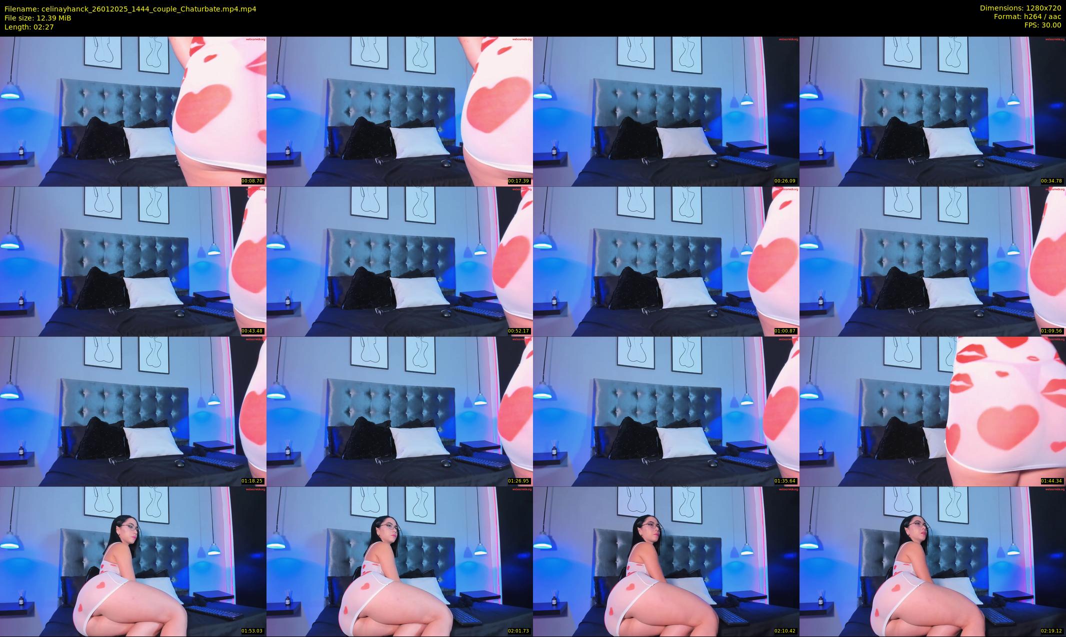 celinayhanck — 3 minute Chaturbate couple cam show recording, 720p, Jan 26, 2025