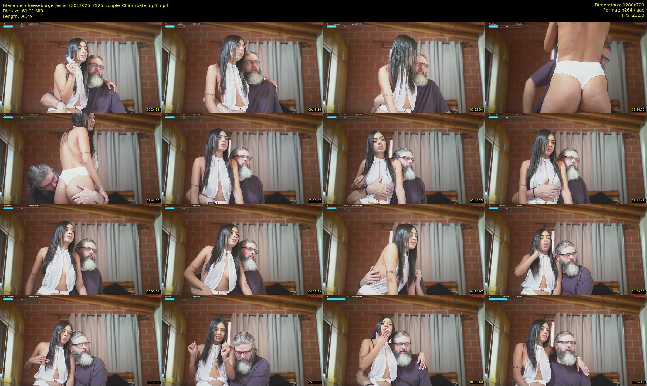 cheeseburgerjesus — 7 minute Chaturbate couple cam show recording, 720p, Jan 25, 2025
