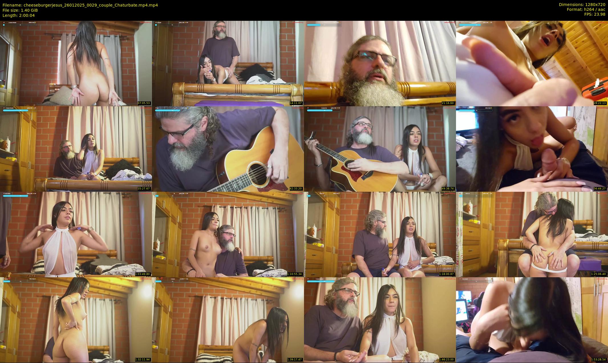 cheeseburgerjesus — 121 minute Chaturbate couple cam show recording, 720p, Jan 26, 2025