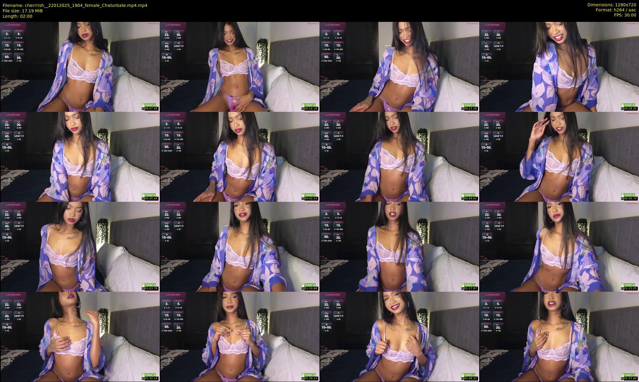 cherrrish_ — 2 minute Chaturbate female cam show recording, 720p, Jan 22, 2025