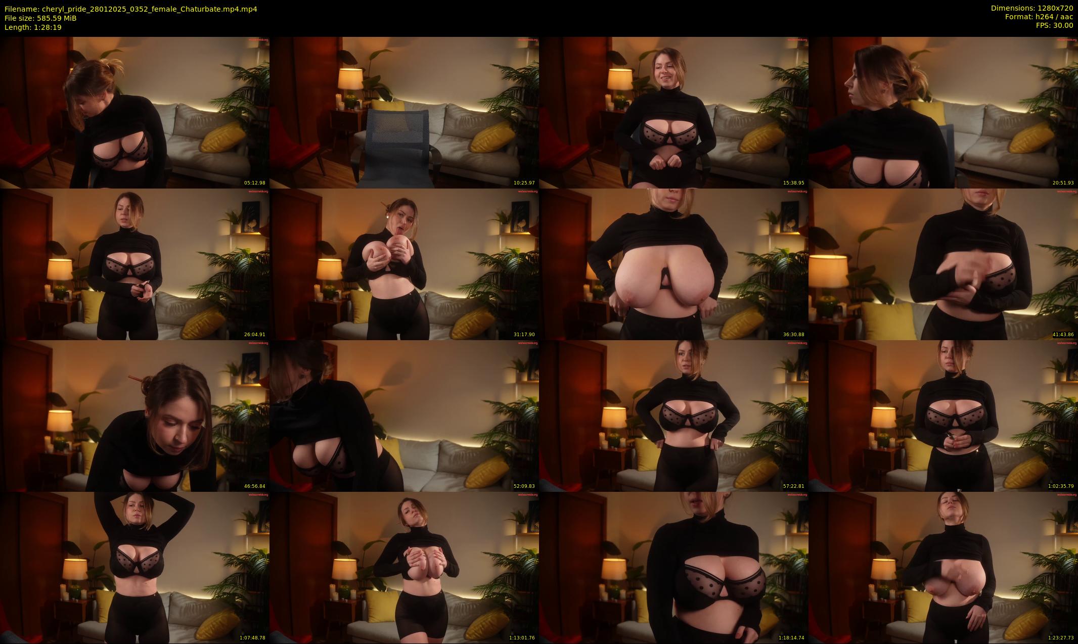 cheryl_pride — 89 minute Chaturbate female cam show recording, 720p, Jan 28, 2025