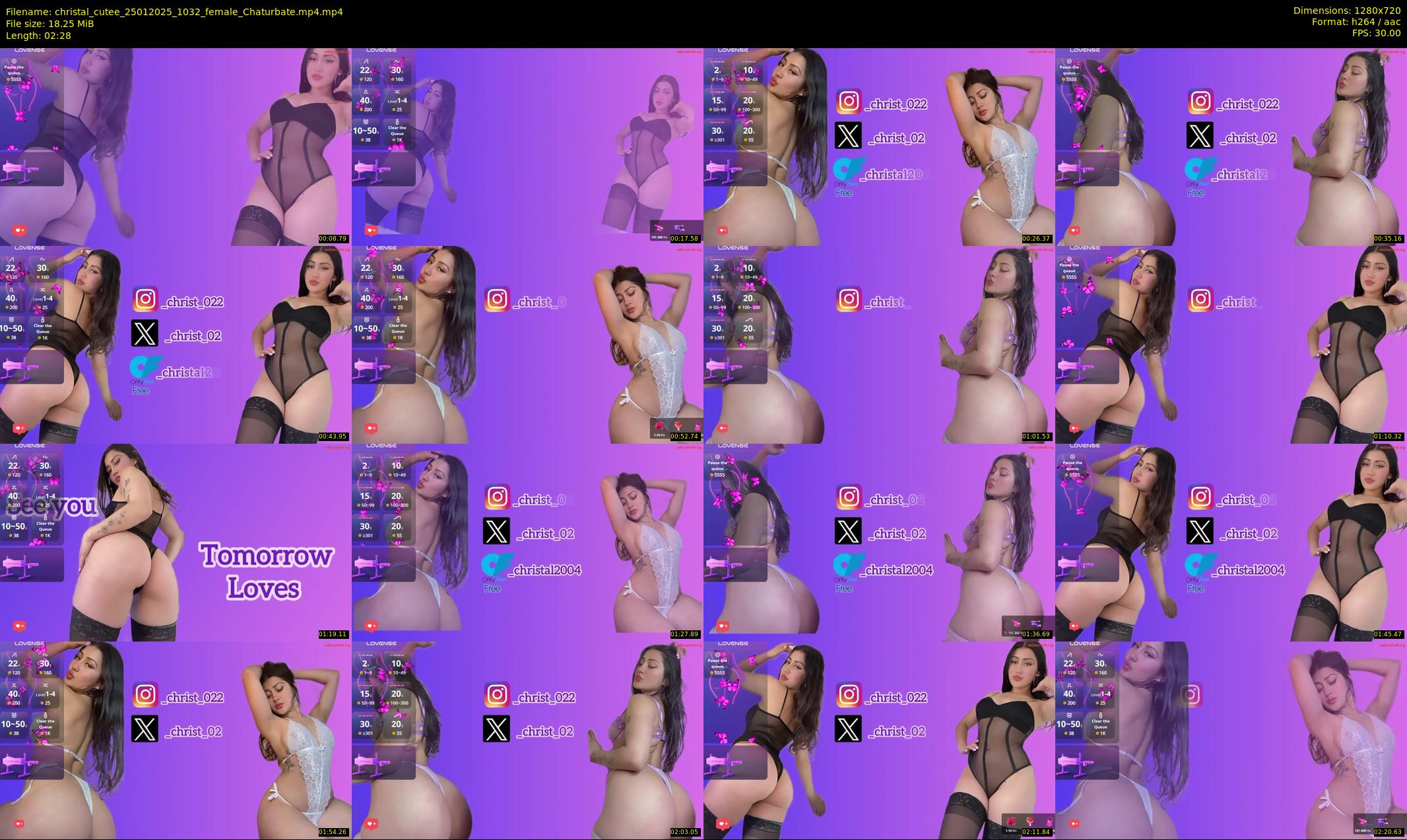 christal_cutee — 3 minute Chaturbate female cam show recording, 720p, Jan 25, 2025