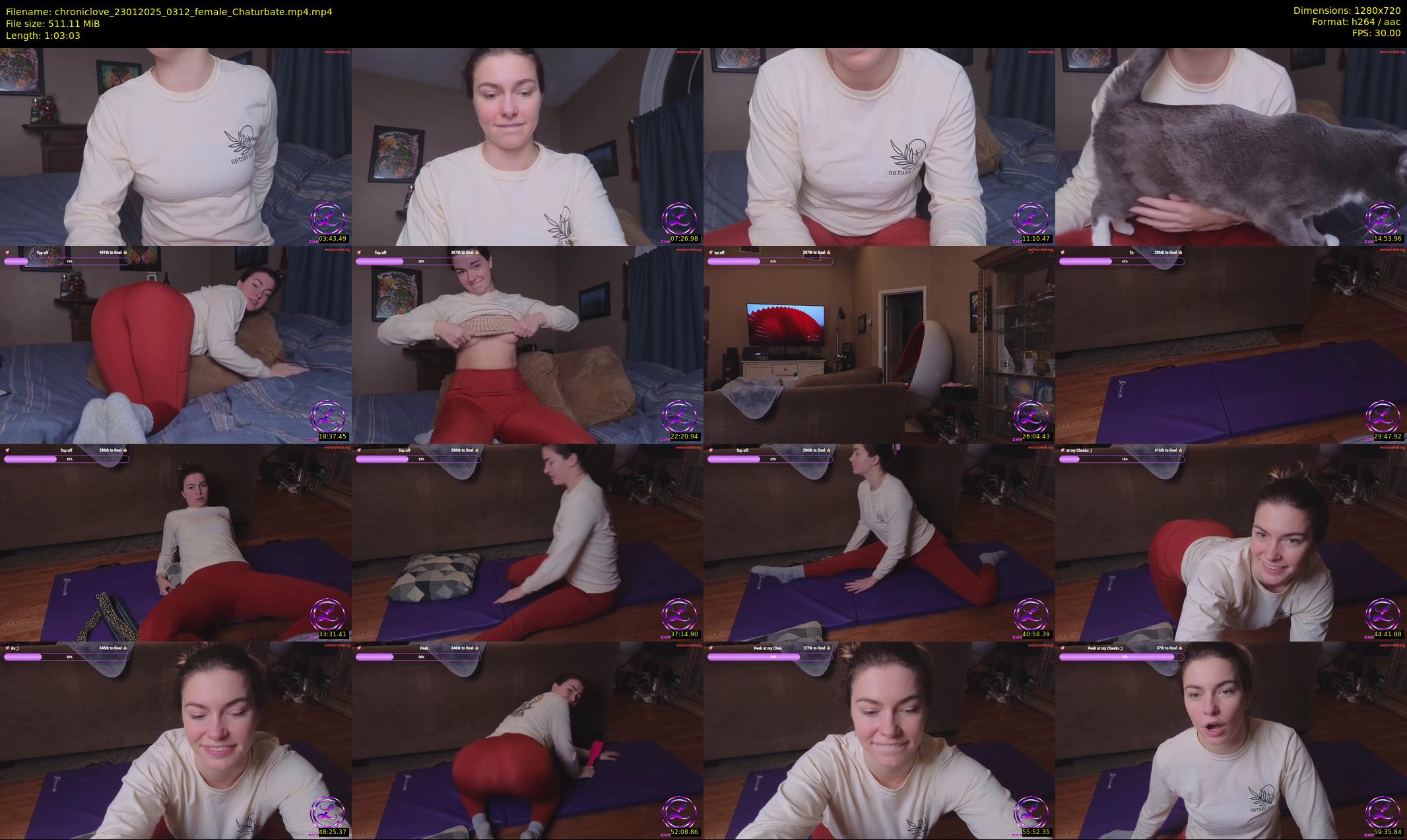 chroniclove — 64 minute Chaturbate female cam show recording, 720p, Jan 23, 2025