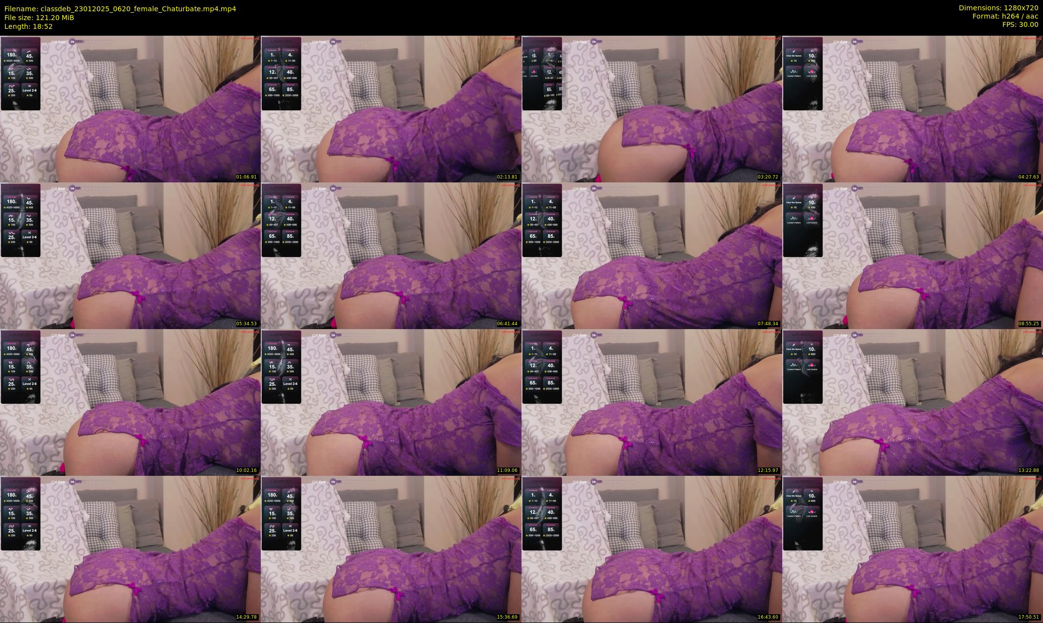 classdeb — 19 minute Chaturbate female cam show recording, 720p, Jan 23, 2025