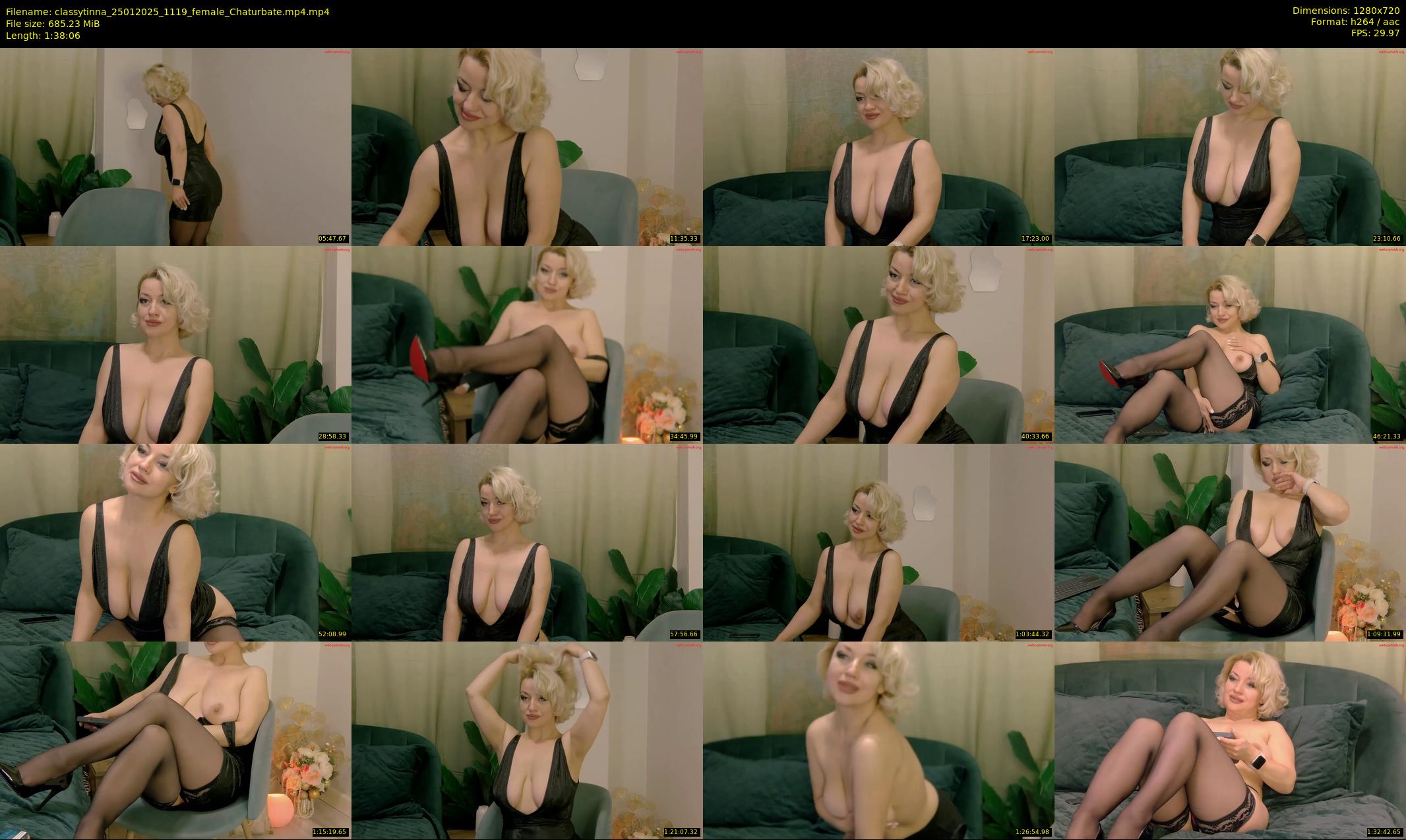 classytinna — 99 minute Chaturbate female cam show recording, 720p, Jan 25, 2025