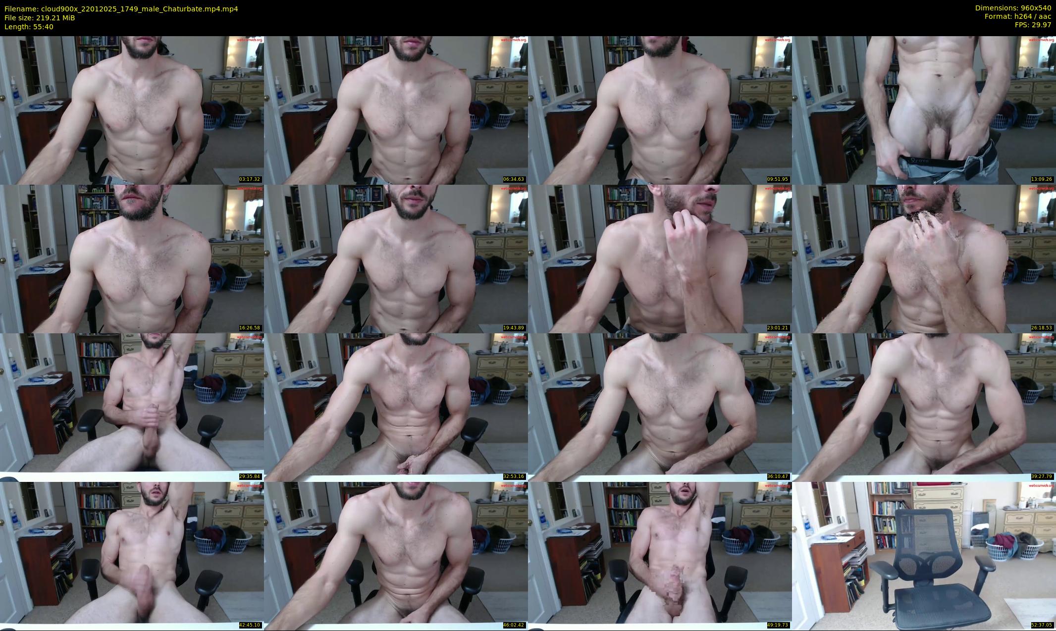 cloud900x — 56 minute Chaturbate male cam show recording, 480p, Jan 22, 2025