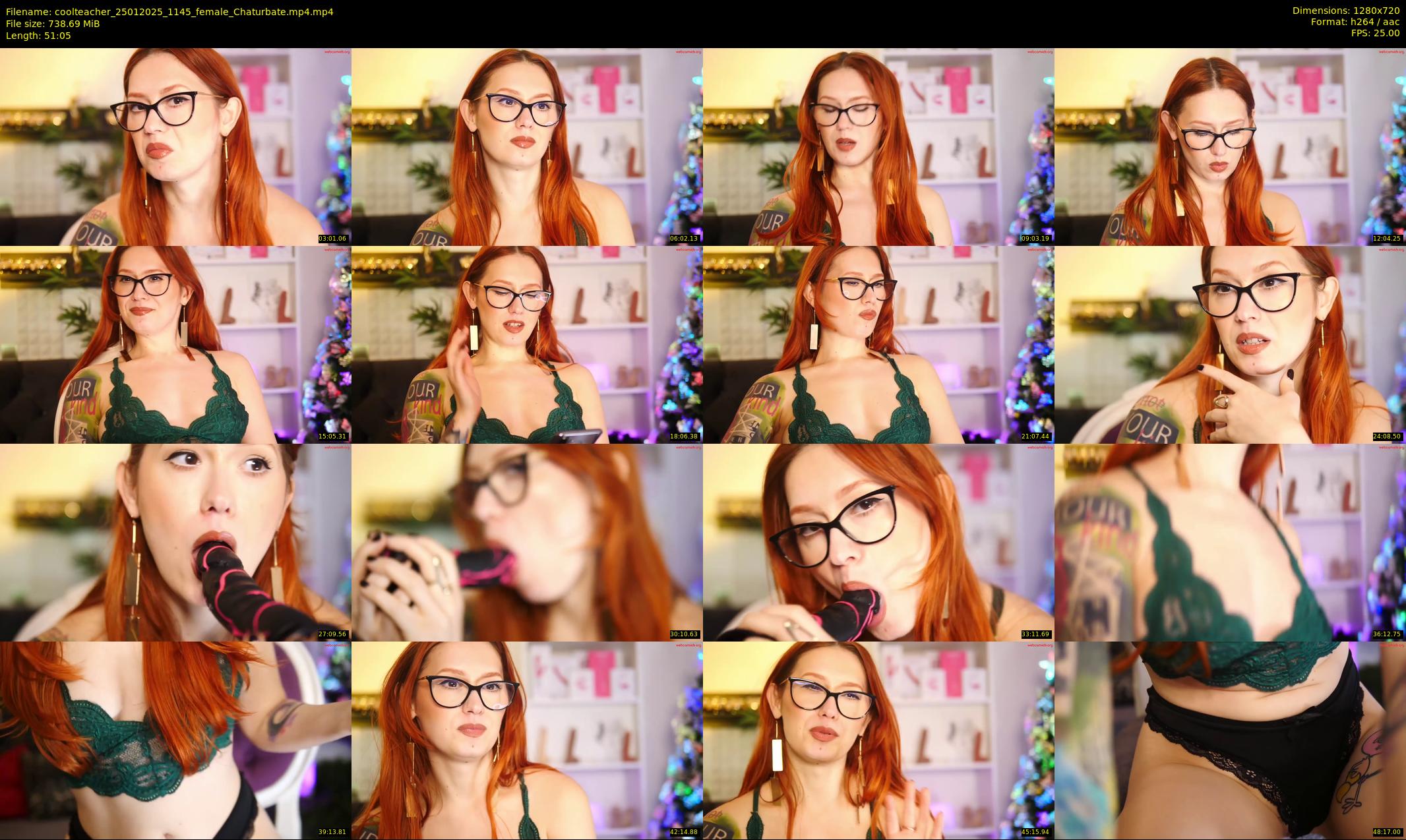 coolteacher — 52 minute Chaturbate female cam show recording, 720p, Jan 25, 2025
