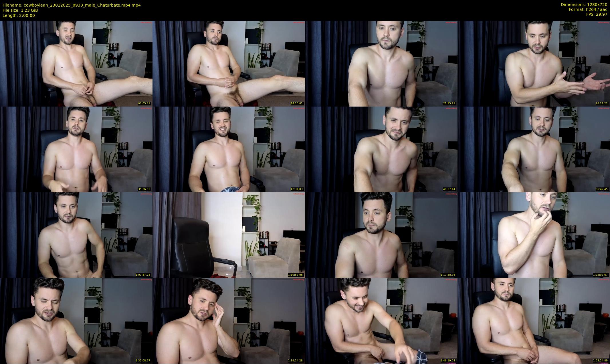cowboylean — 120 minute Chaturbate male cam show recording, 720p, Jan 23, 2025