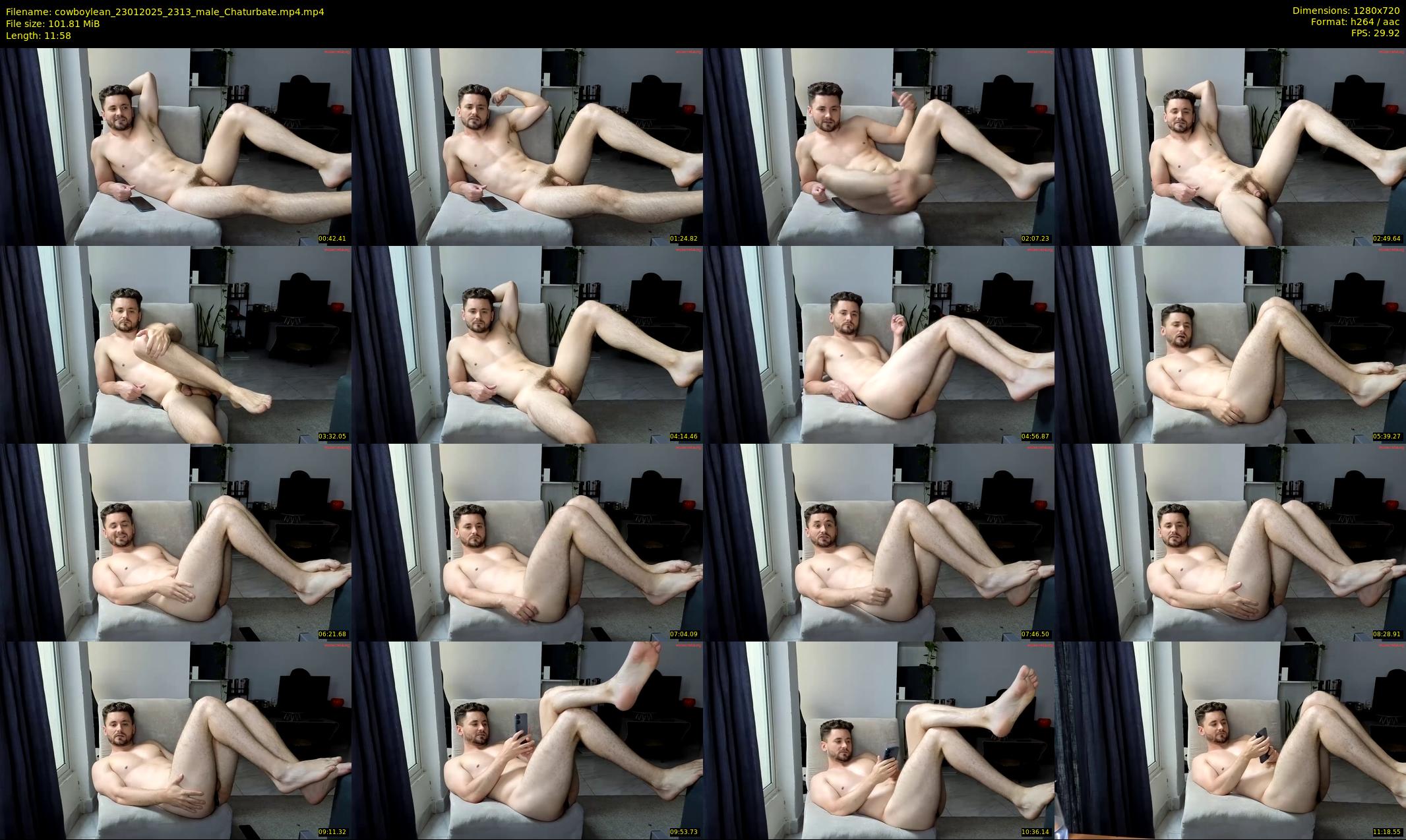 cowboylean — 12 minute Chaturbate male cam show recording, 720p, Jan 23, 2025