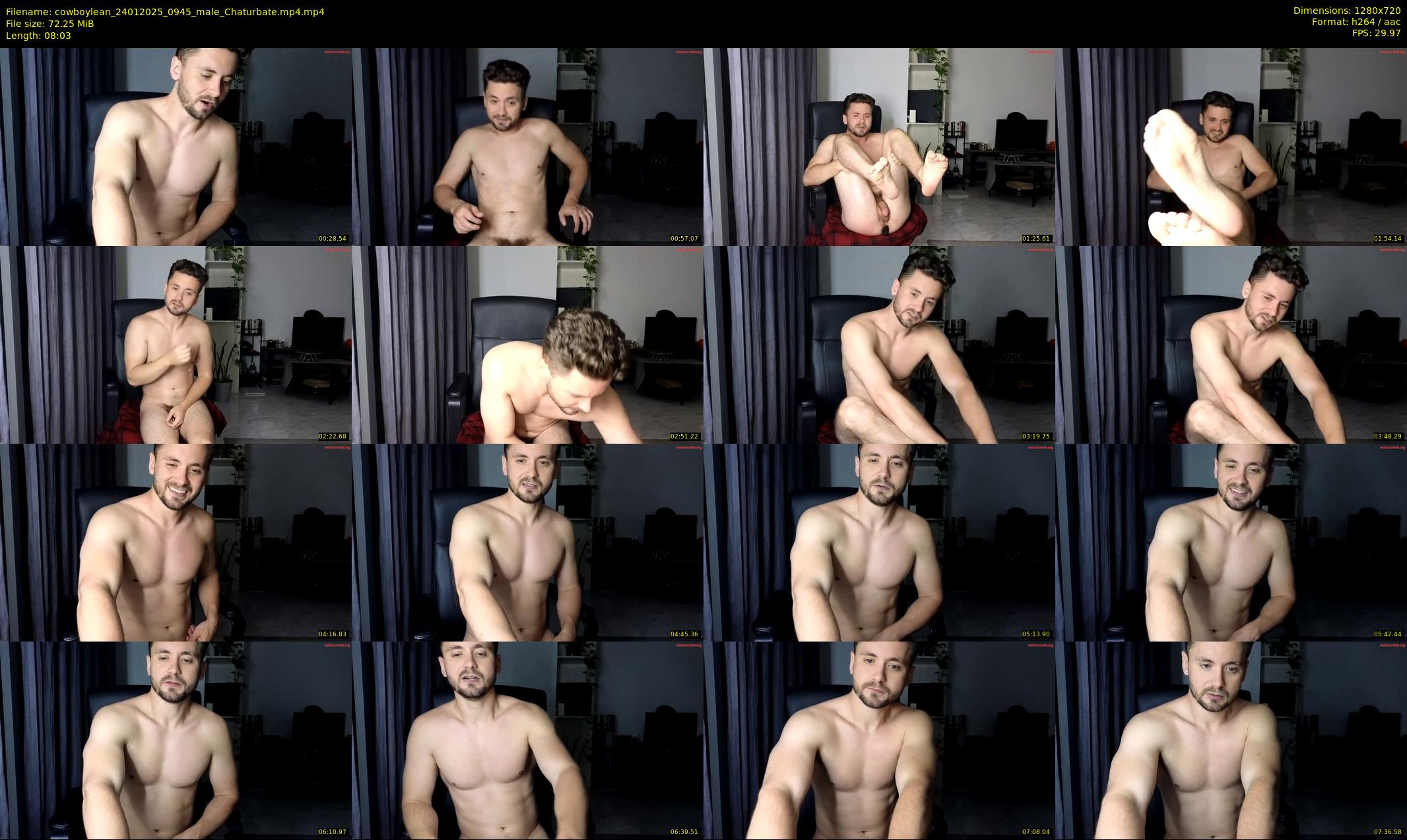 cowboylean — 9 minute Chaturbate male cam show recording, 720p, Jan 24, 2025