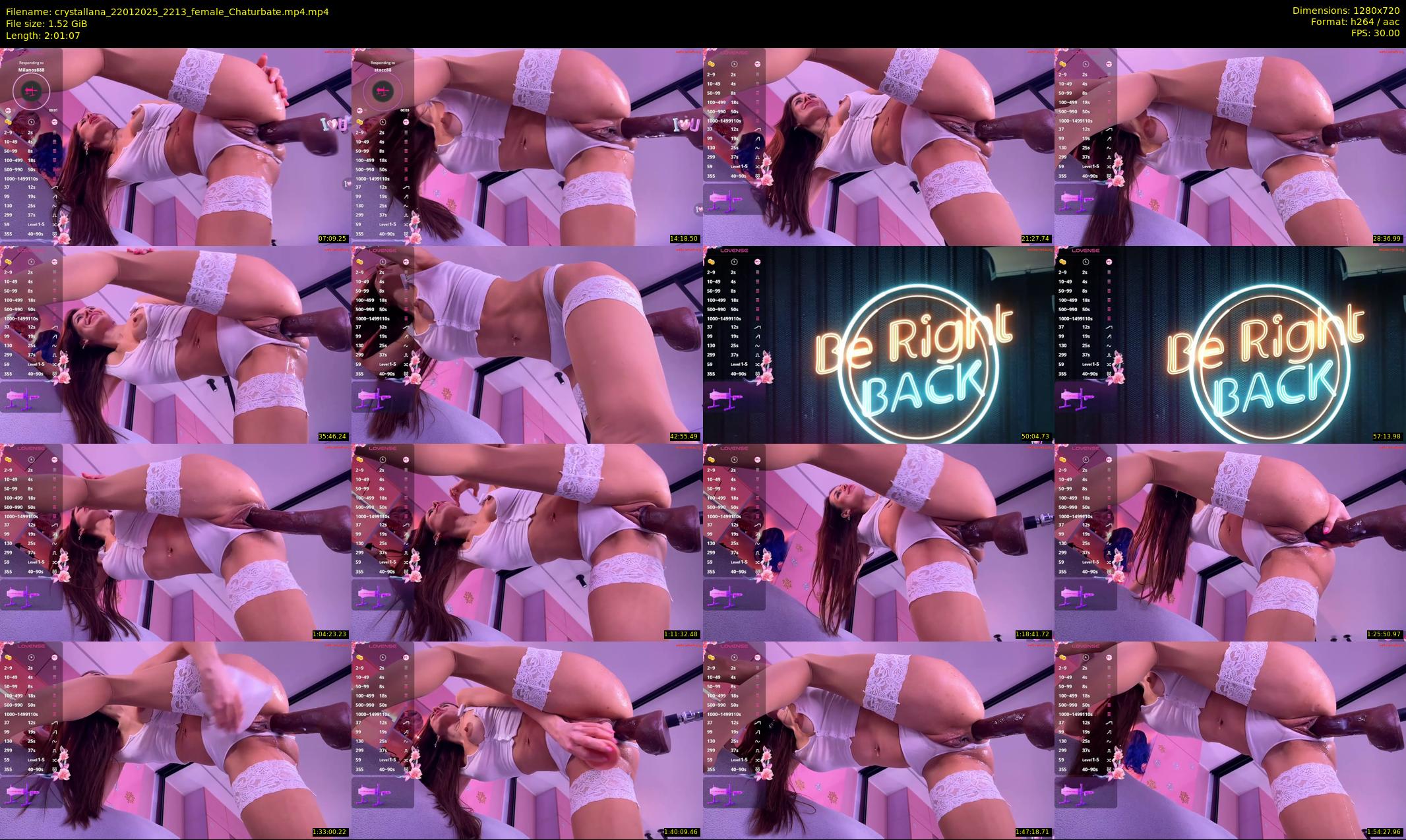 crystallana — 122 minute Chaturbate female cam show recording, 720p, Jan 22, 2025