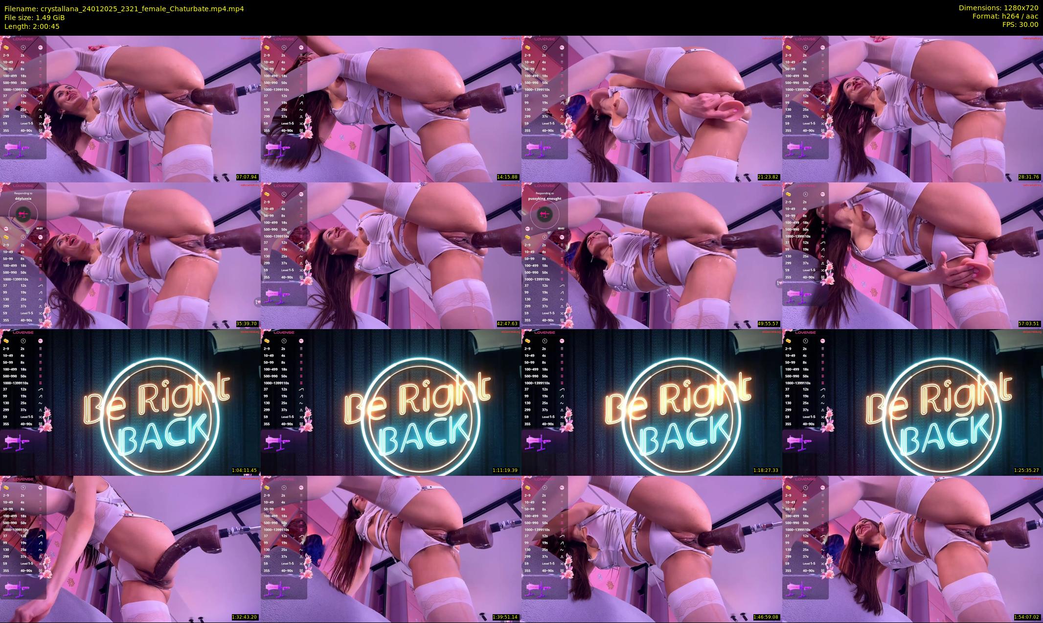 crystallana — 121 minute Chaturbate female cam show recording, 720p, Jan 24, 2025