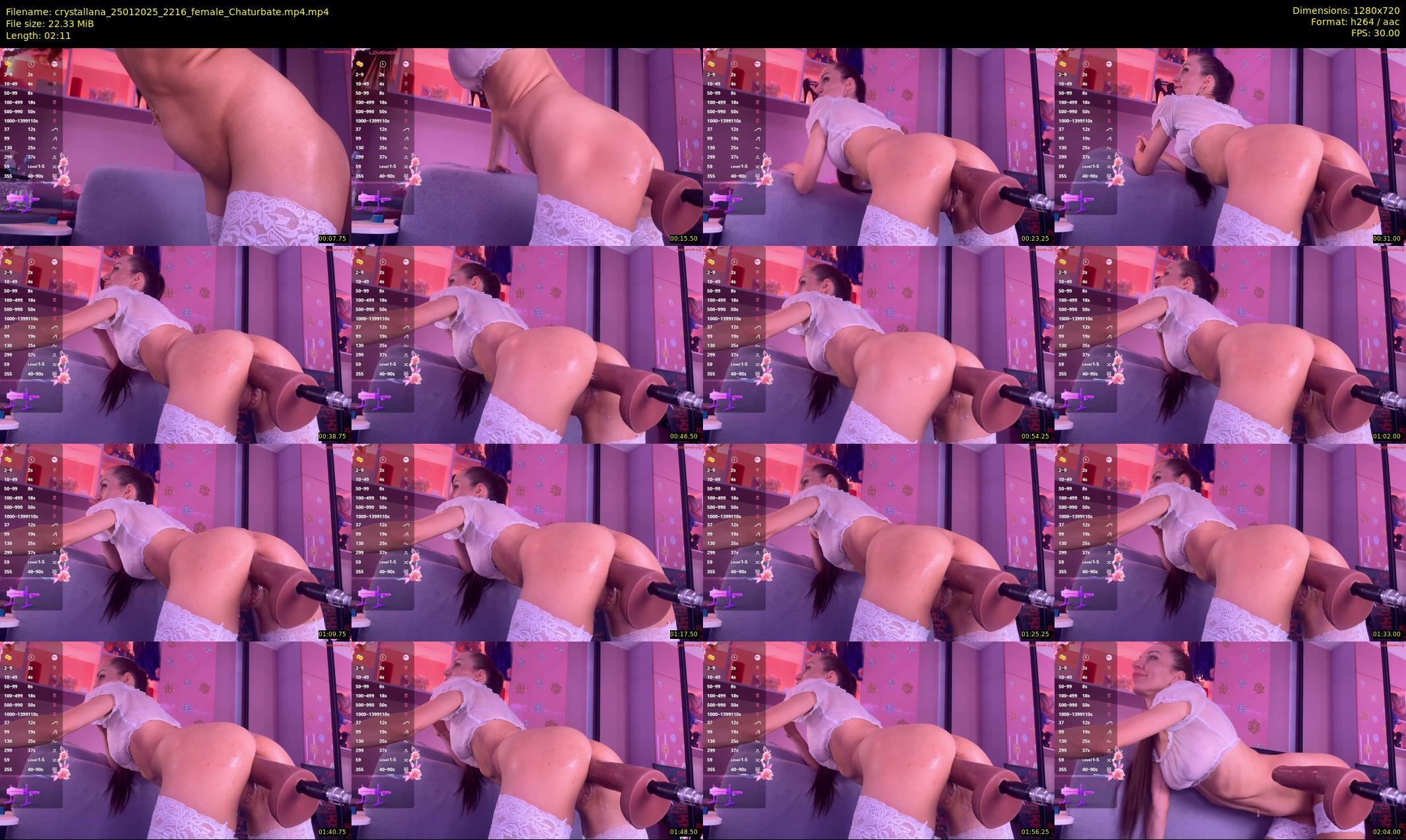 crystallana — 3 minute Chaturbate female cam show recording, 720p, Jan 25, 2025