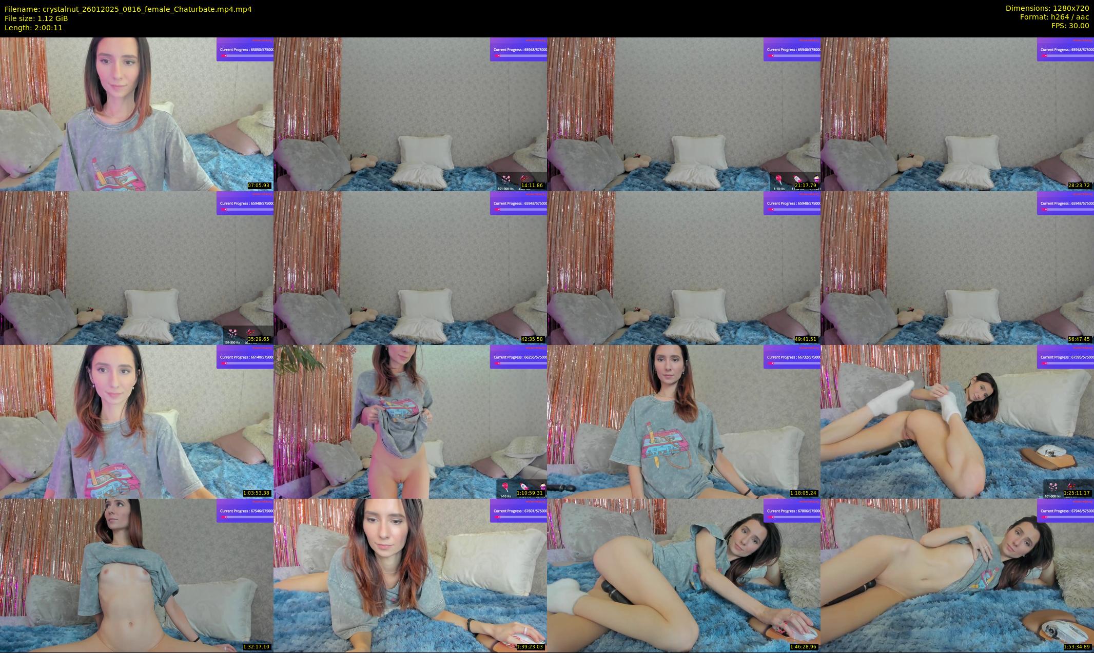 crystalnut — 121 minute Chaturbate female cam show recording, 720p, Jan 26, 2025