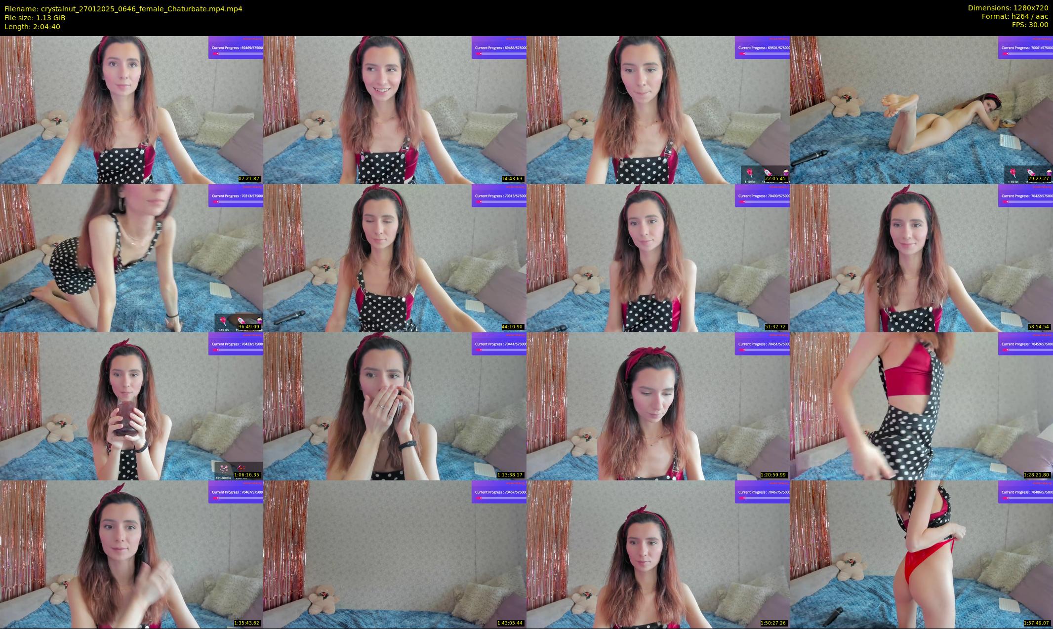 crystalnut — 125 minute Chaturbate female cam show recording, 720p, Jan 27, 2025