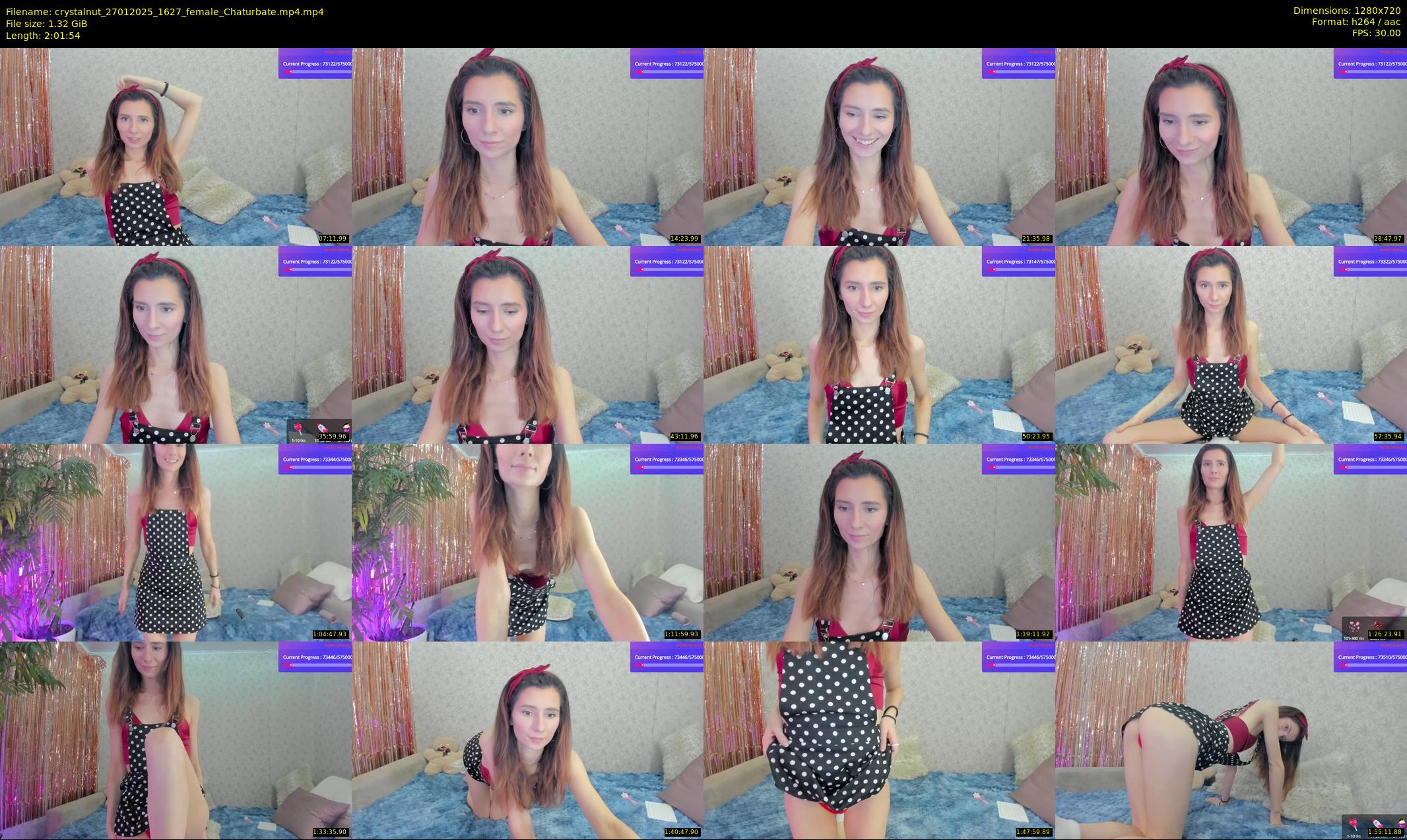 crystalnut — 122 minute Chaturbate female cam show recording, 720p, Jan 27, 2025