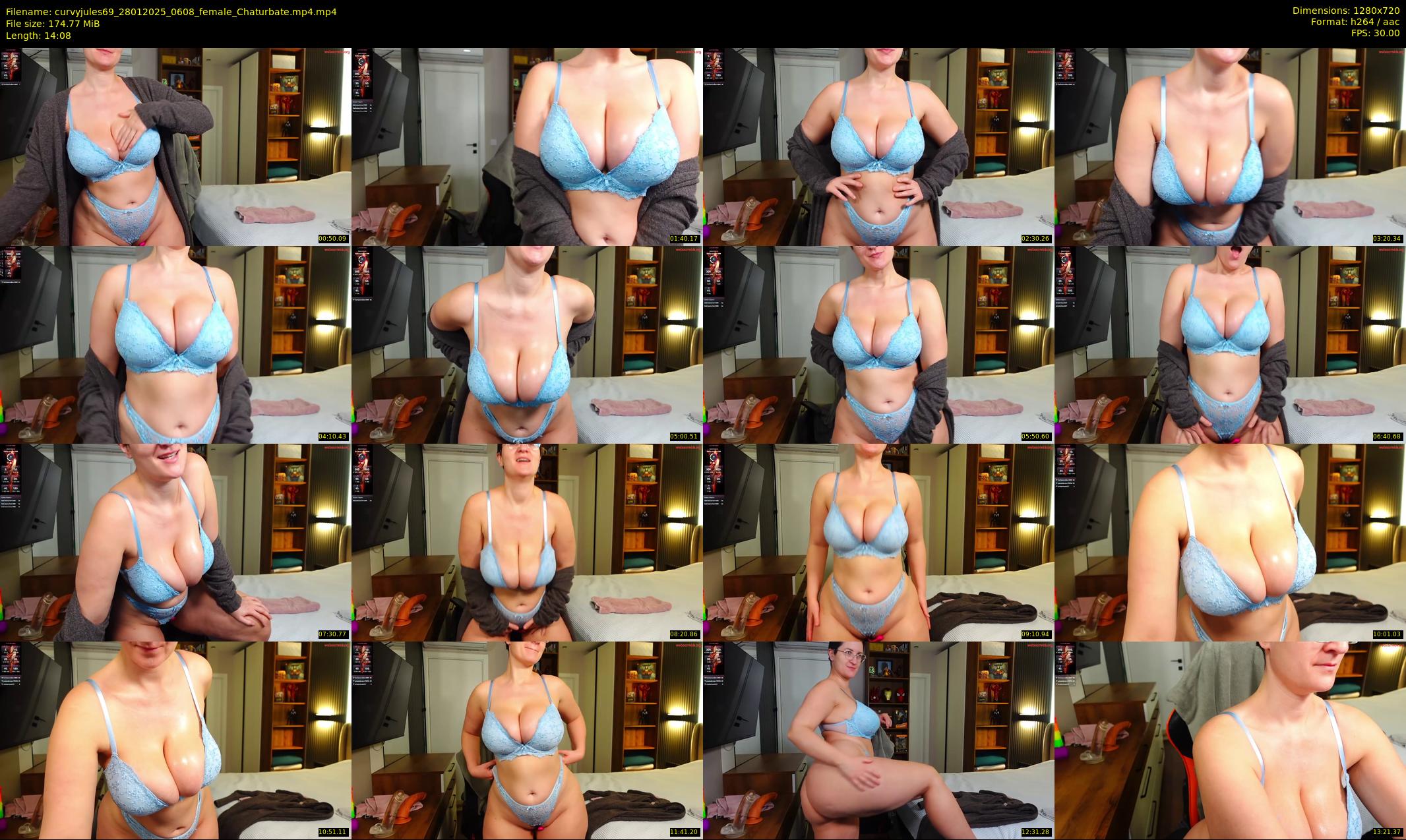 curvyjules69 — 15 minute Chaturbate female cam show recording, 720p, Jan 28, 2025