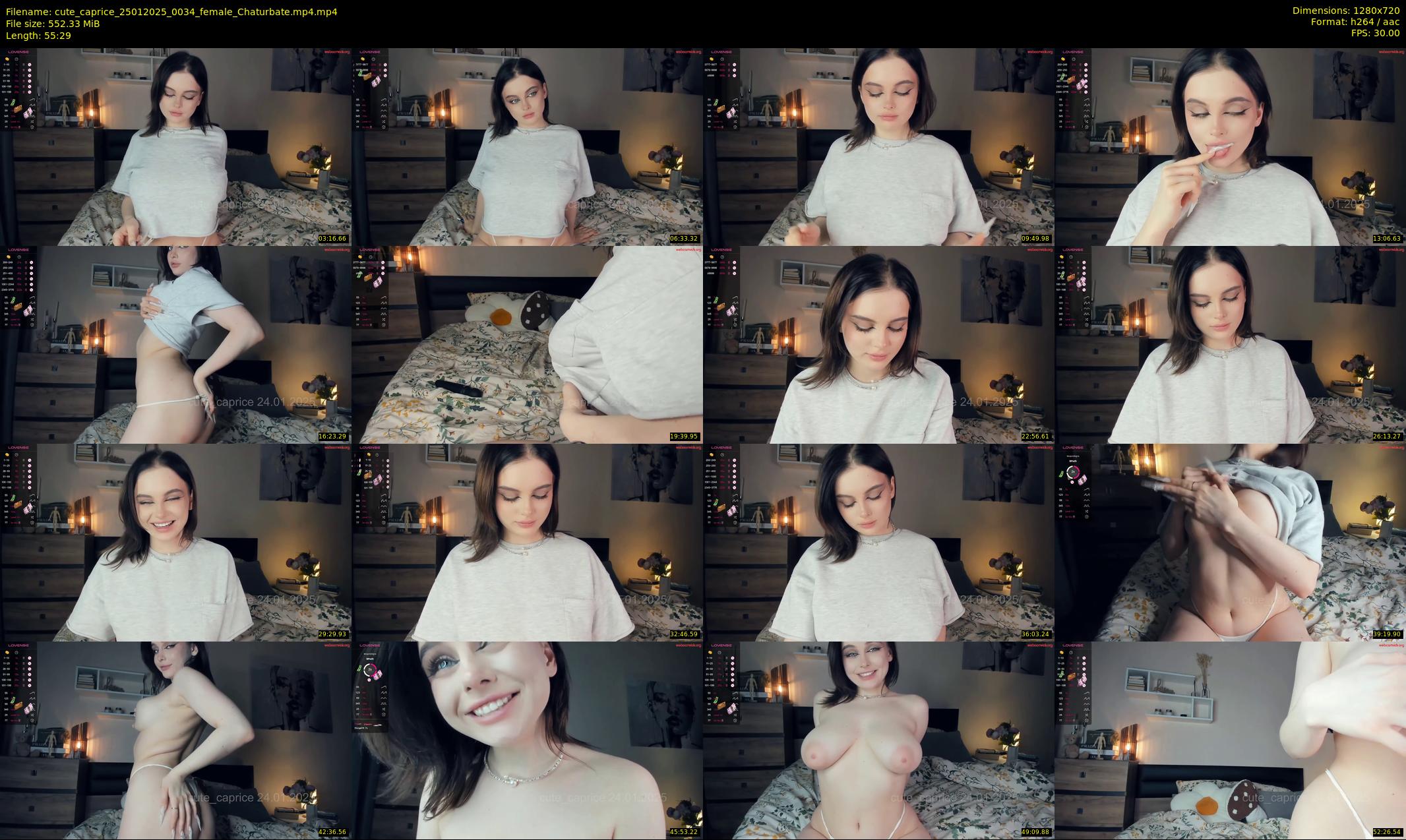 cute_caprice — 56 minute Chaturbate female cam show recording, 720p, Jan 25, 2025