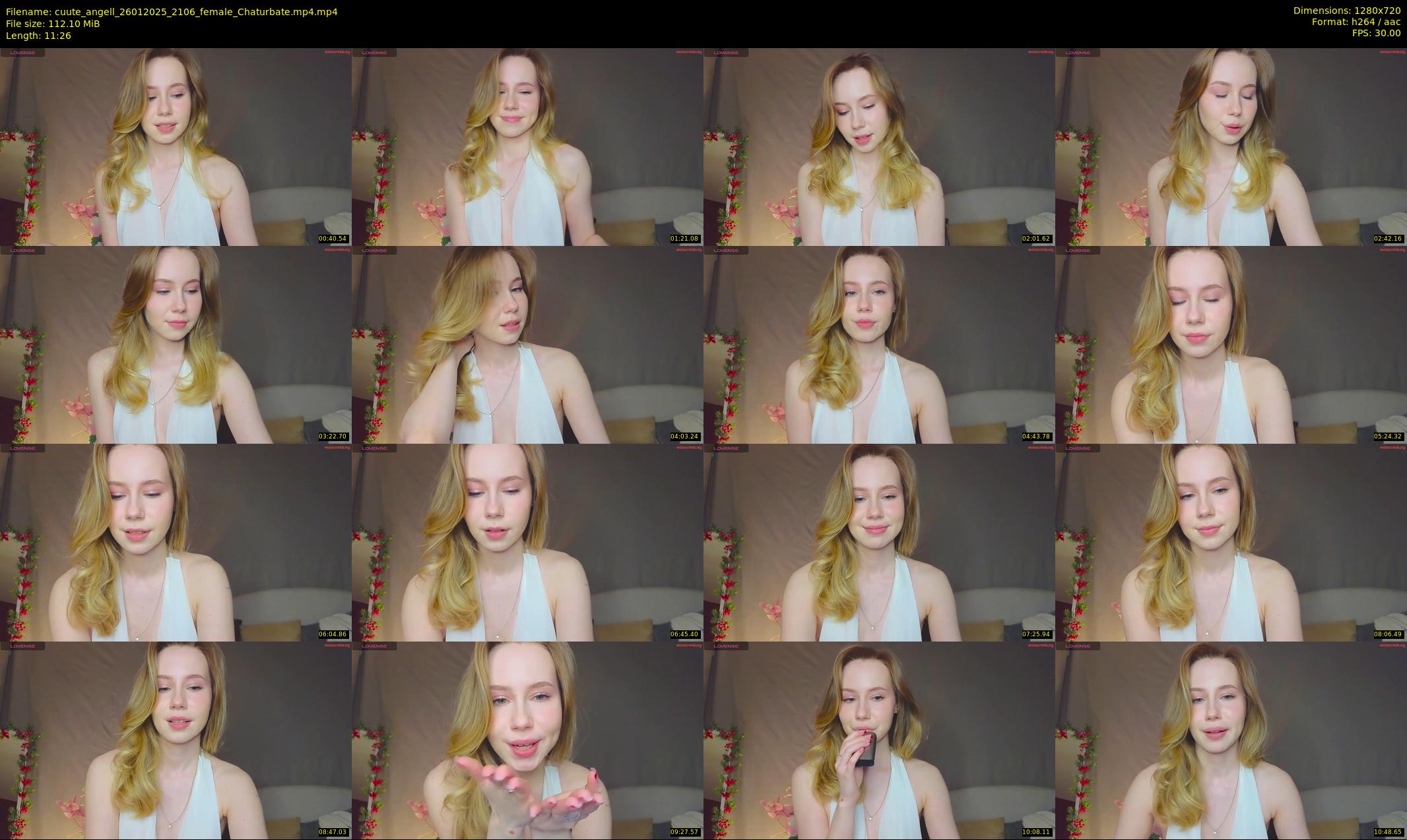 cuute_angell — 12 minute Chaturbate female cam show recording, 720p, Jan 26, 2025