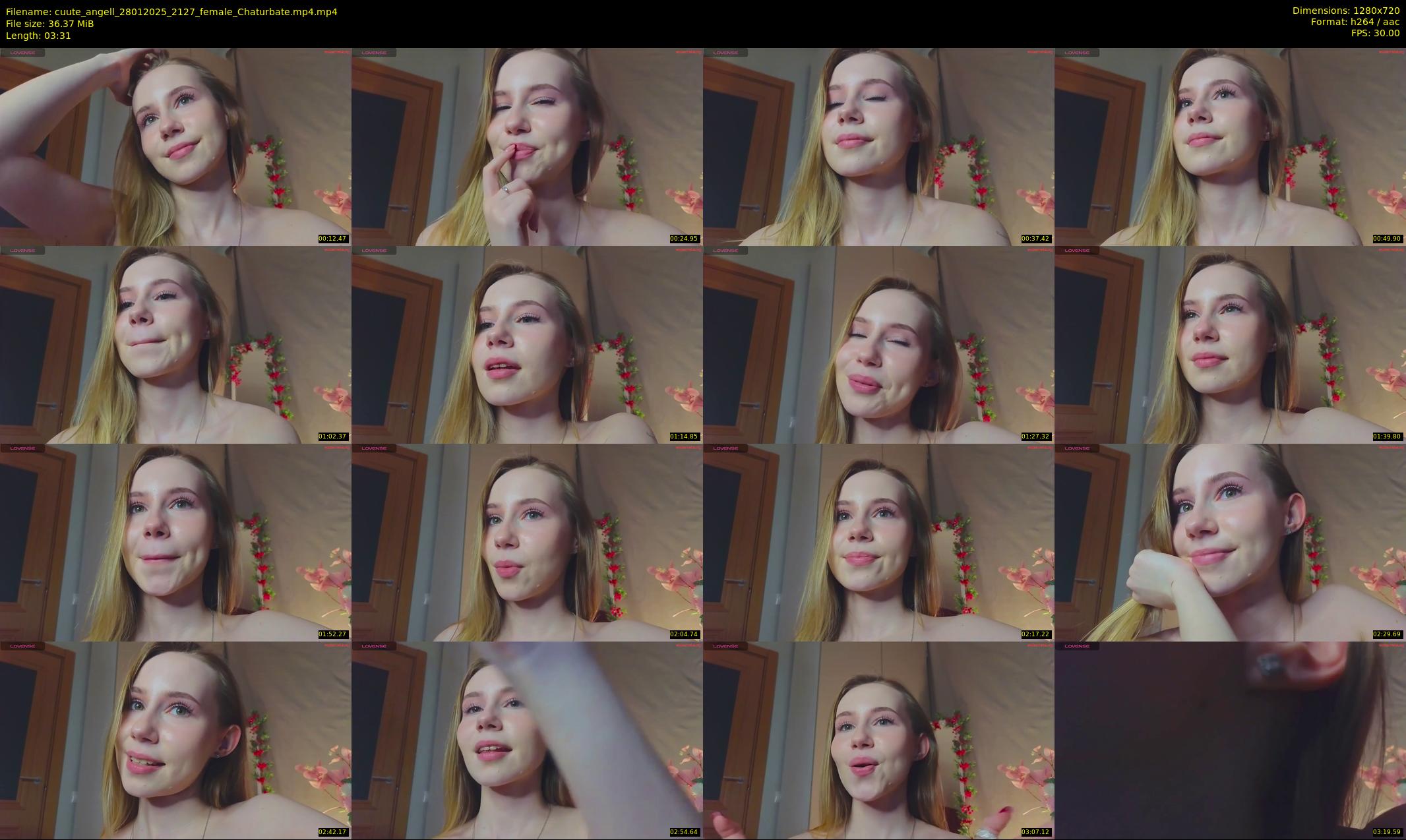 cuute_angell — 4 minute Chaturbate female cam show recording, 720p, Jan 28, 2025