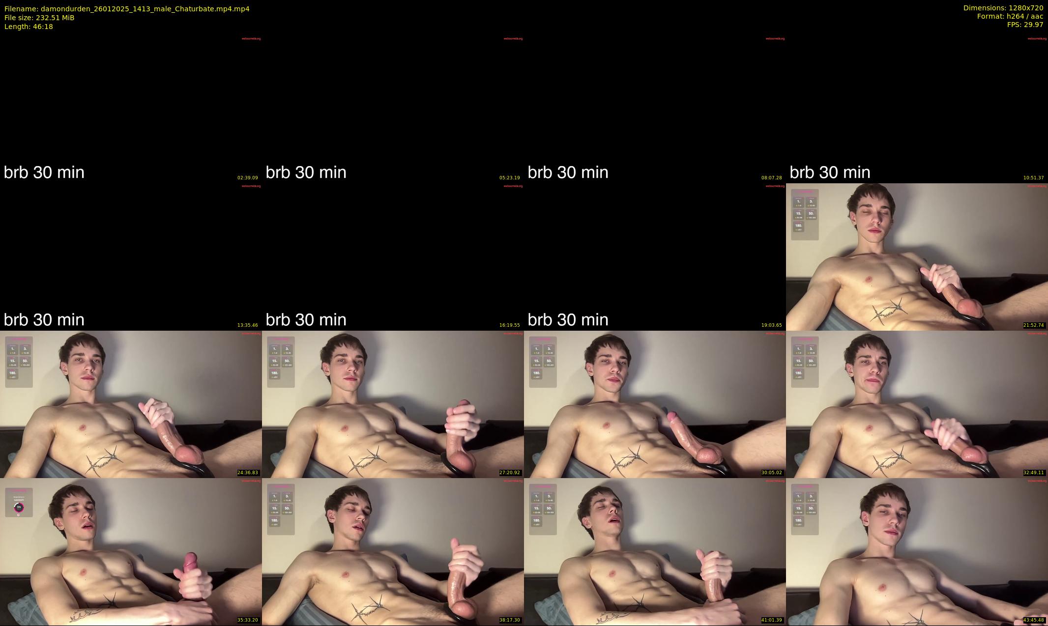 damondurden — 47 minute Chaturbate male cam show recording, 720p, Jan 26, 2025