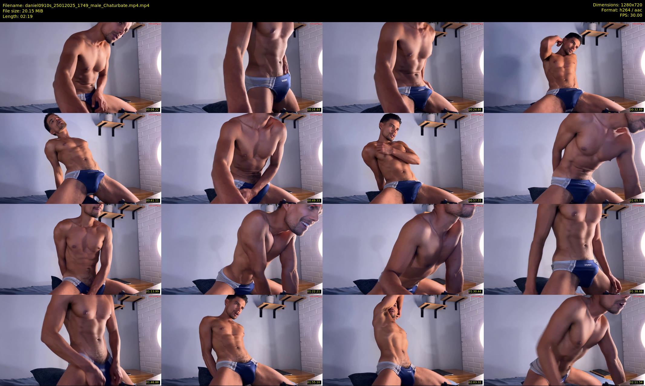 daniel0910s — 3 minute Chaturbate male cam show recording, 720p, Jan 25, 2025