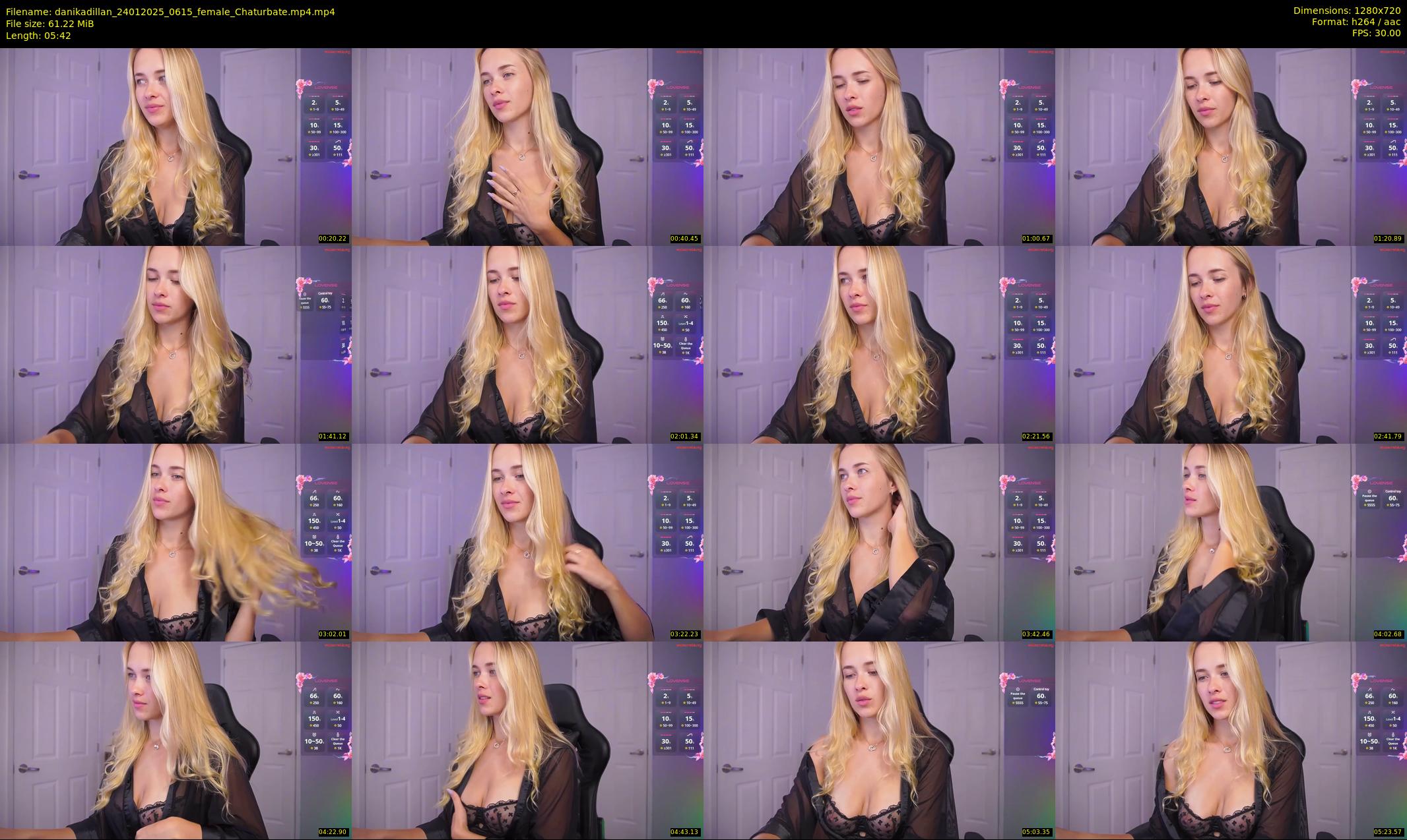 danikadillan — 6 minute Chaturbate female cam show recording, 720p, Jan 24, 2025