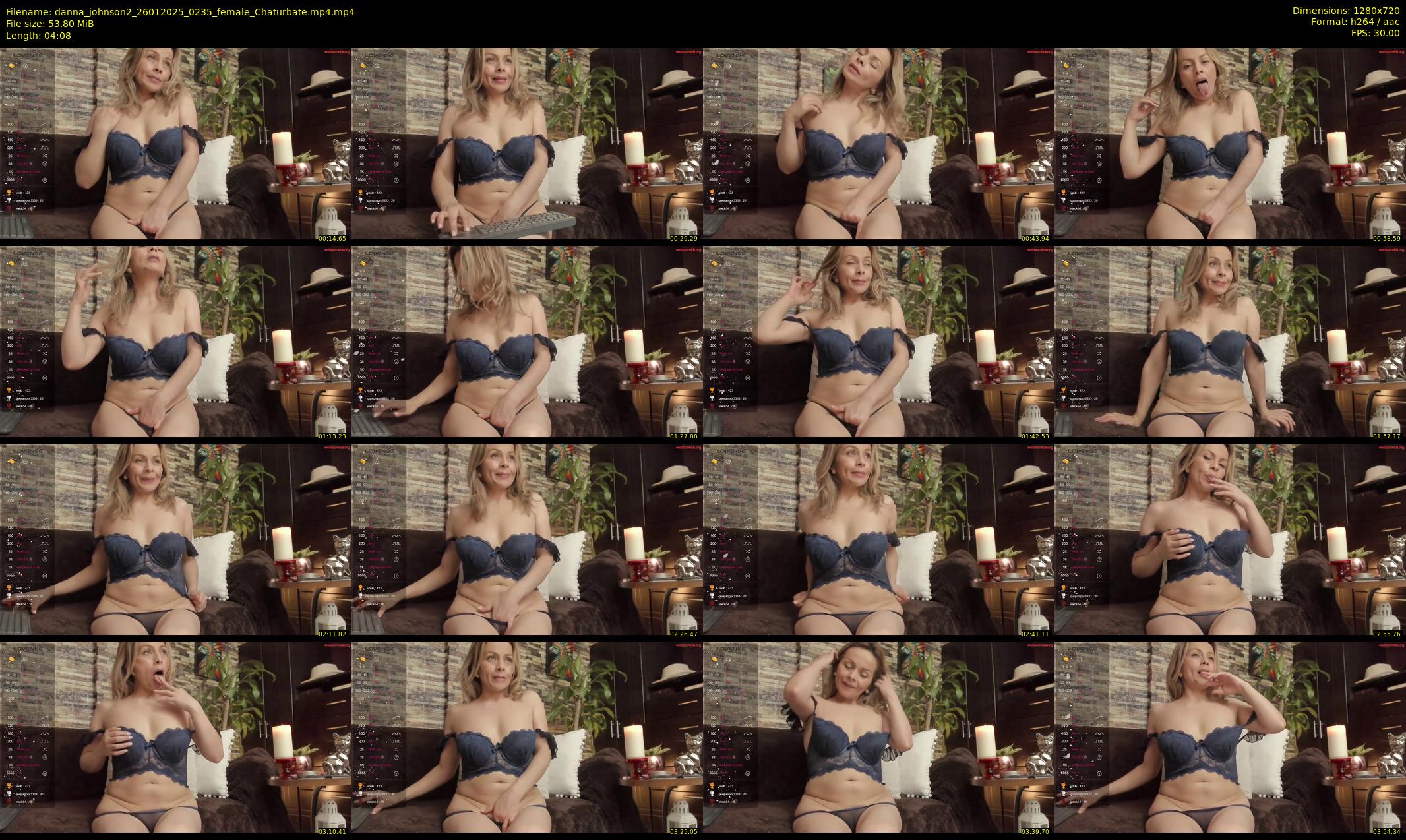 danna_johnson2 — 5 minute Chaturbate female cam show recording, 720p, Jan 26, 2025