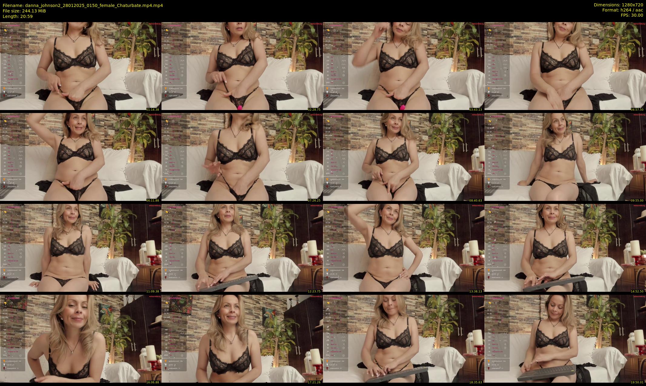 danna_johnson2 — 21 minute Chaturbate female cam show recording, 720p, Jan 28, 2025
