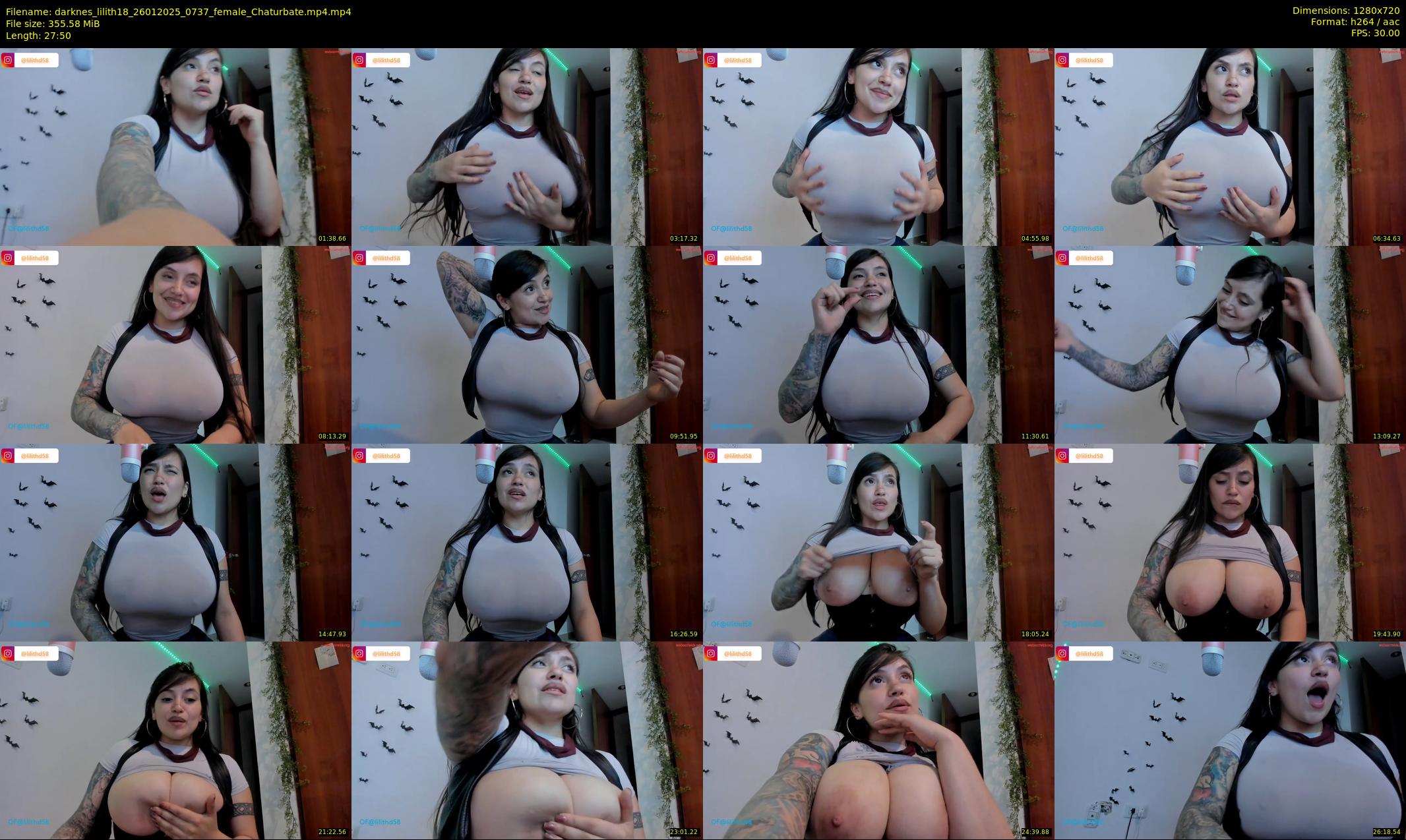 darknes_lilith18 — 28 minute Chaturbate female cam show recording, 720p, Jan 26, 2025