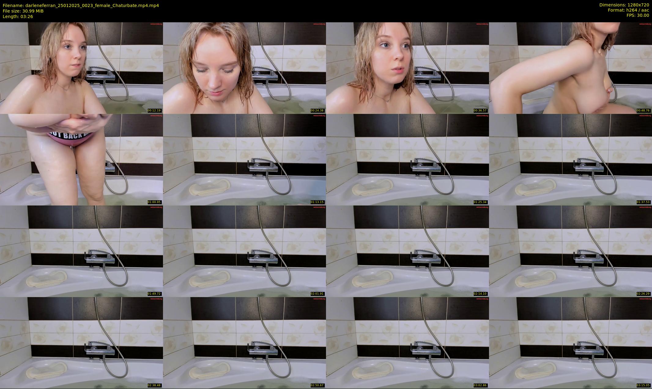 darleneferran — 4 minute Chaturbate female cam show recording, 720p, Jan 25, 2025