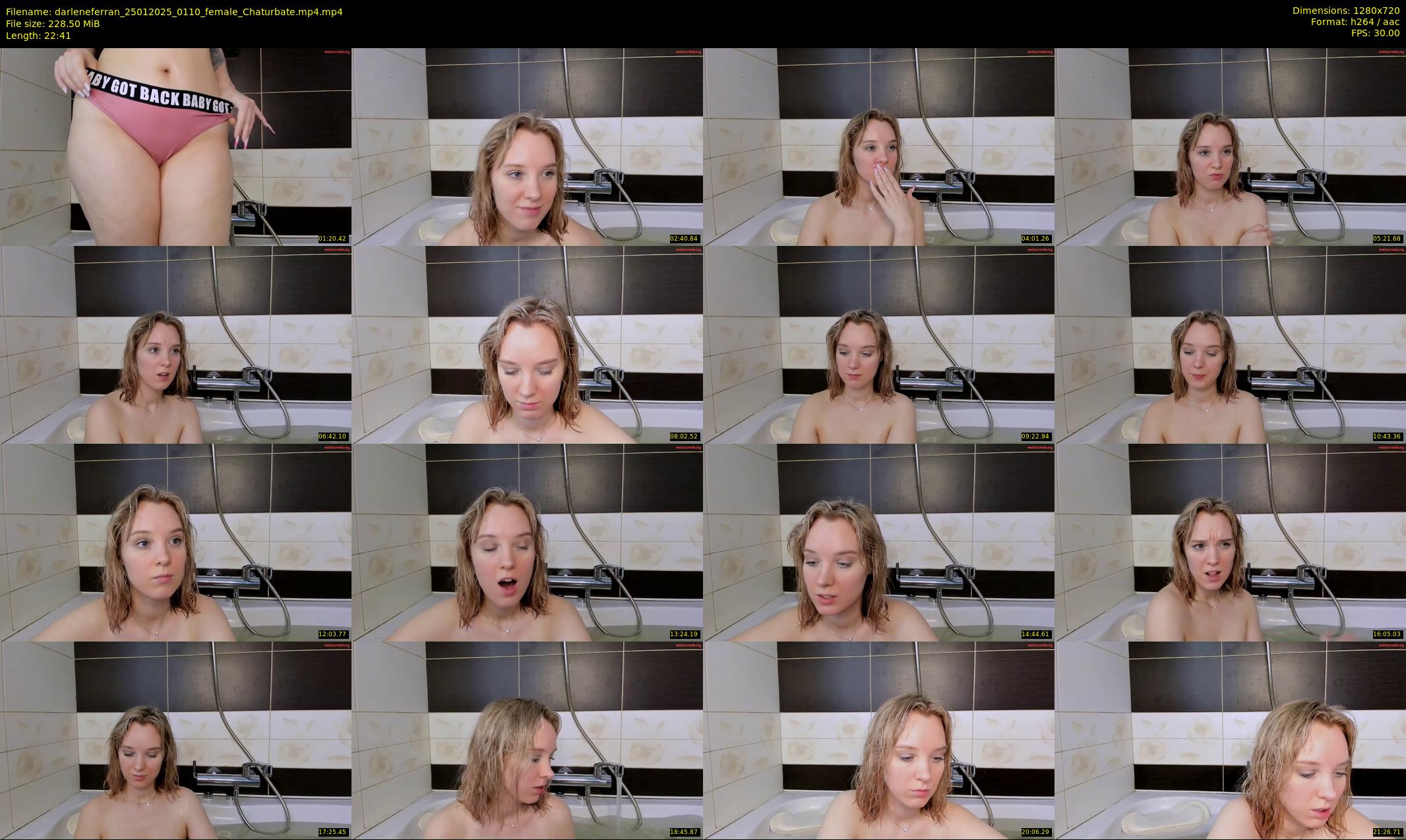 darleneferran — 23 minute Chaturbate female cam show recording, 720p, Jan 25, 2025