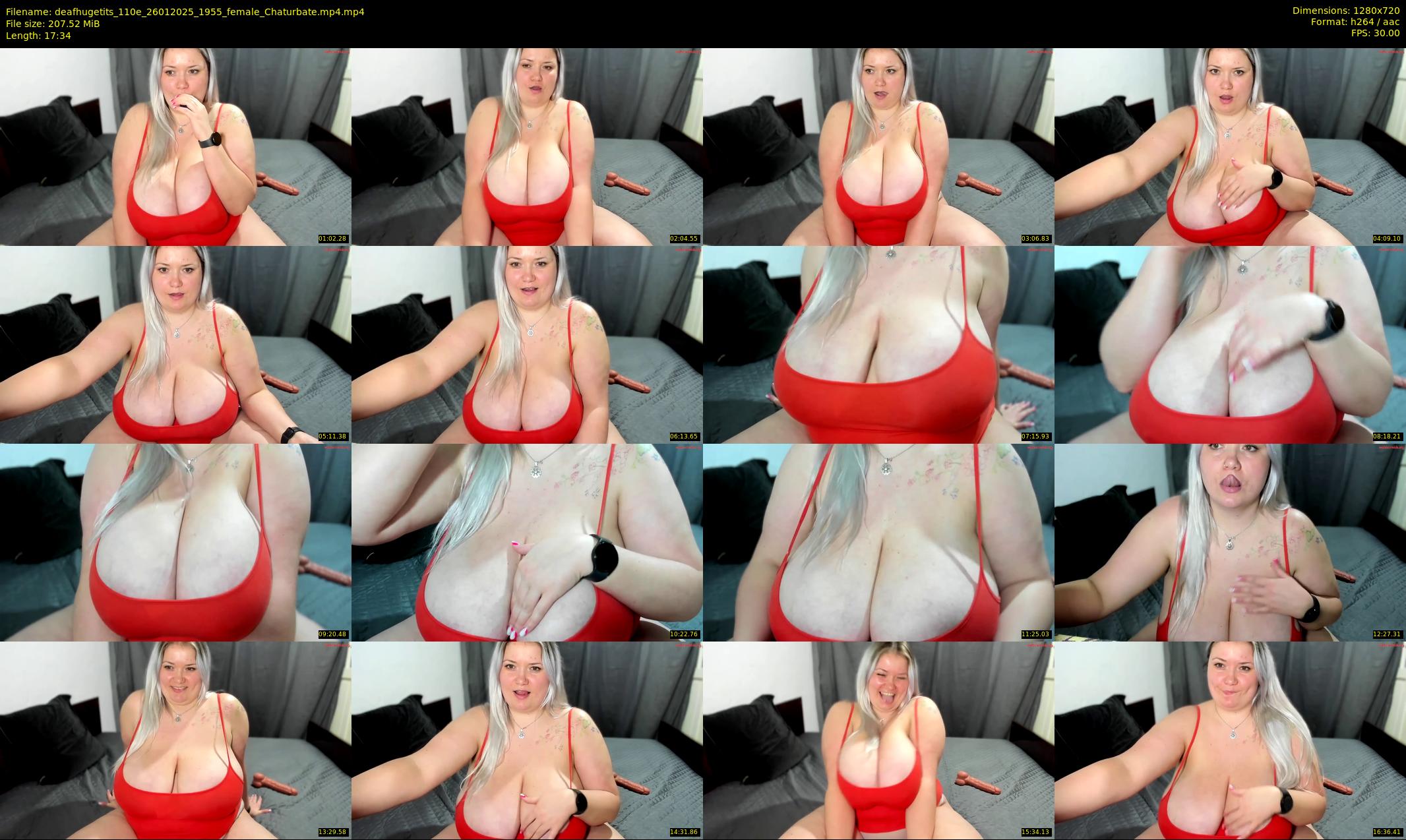 deafhugetits_110e — 18 minute Chaturbate female cam show recording, 720p, Jan 26, 2025