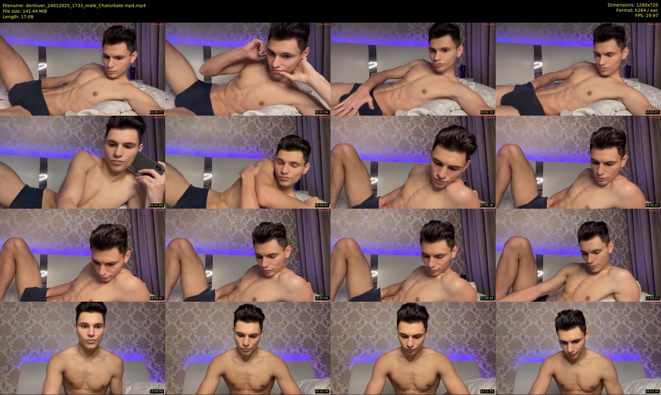 denlover — 18 minute Chaturbate male cam show recording, 720p, Jan 24, 2025