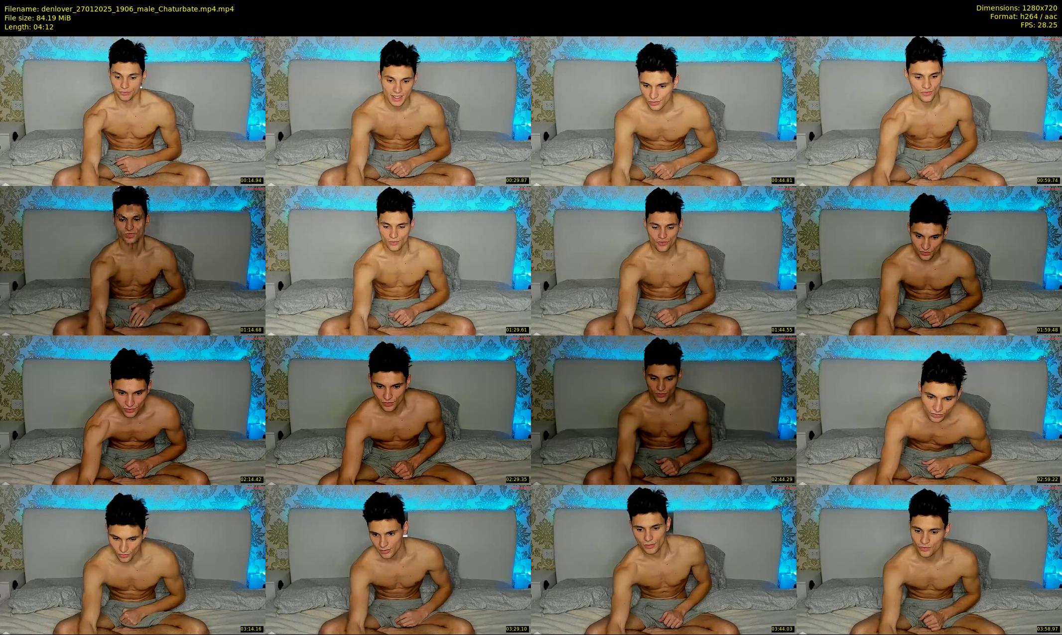 denlover — 5 minute Chaturbate male cam show recording, 720p, Jan 27, 2025