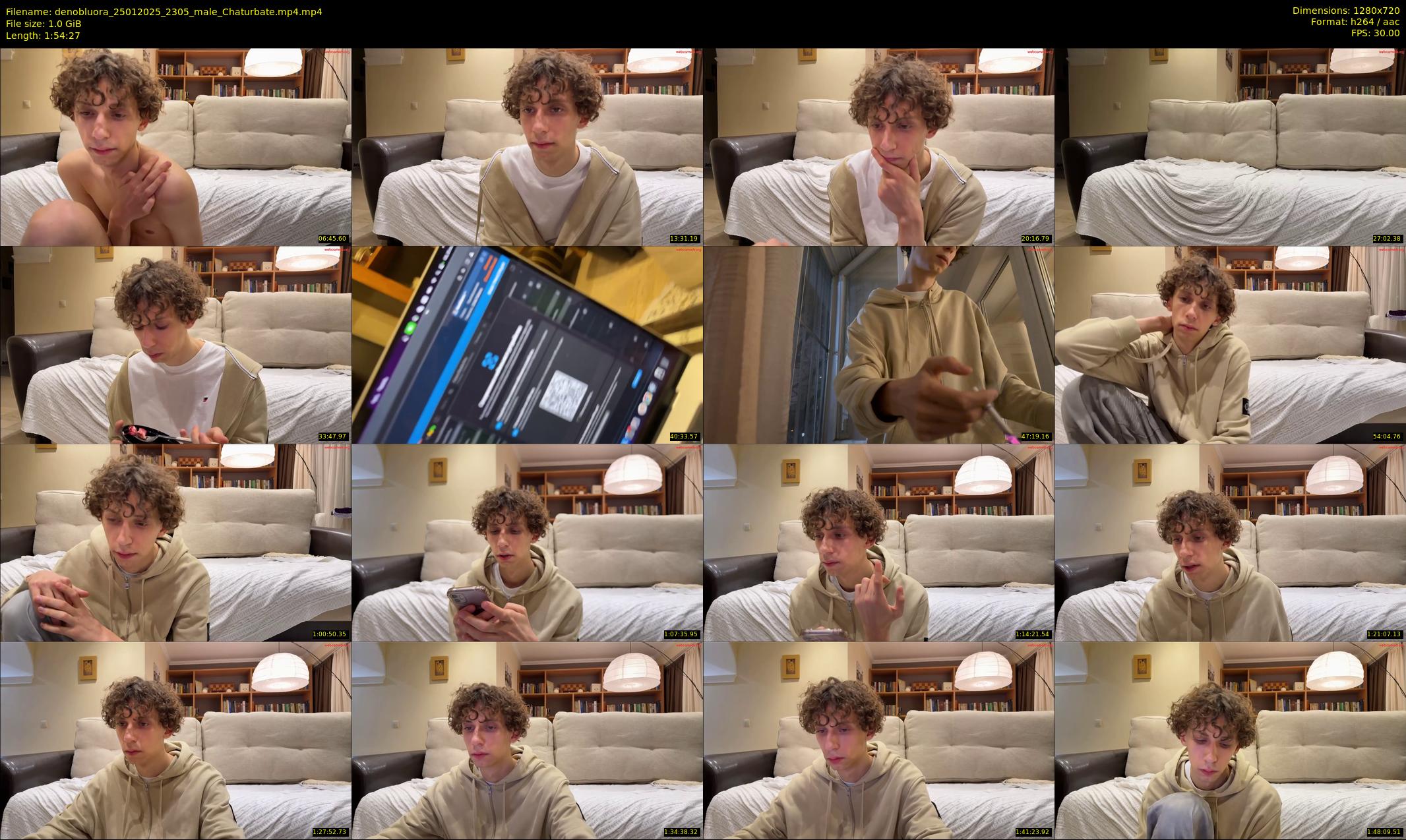 denobluora — 115 minute Chaturbate male cam show recording, 720p, Jan 25, 2025