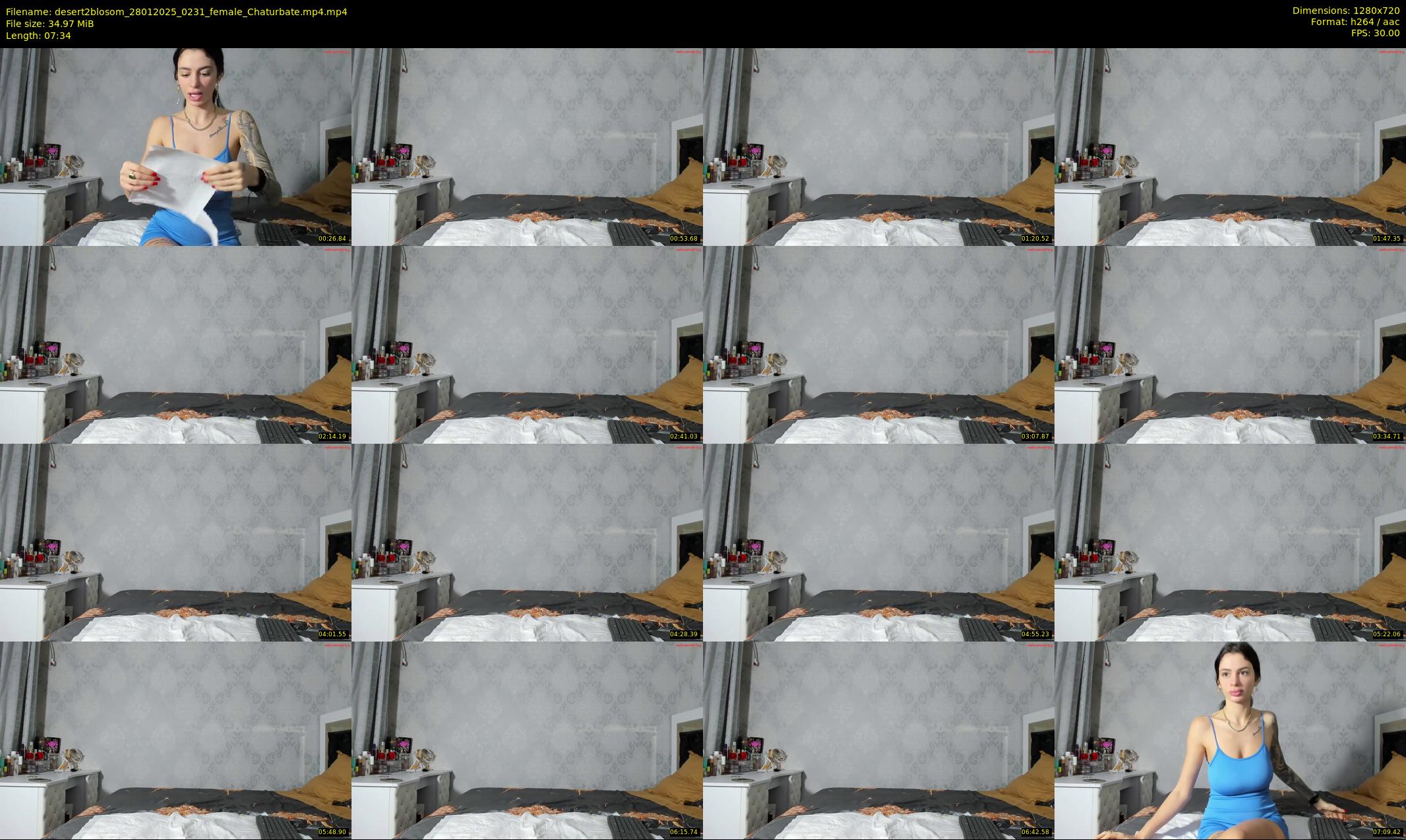 desert2blosom — 8 minute Chaturbate female cam show recording, 720p, Jan 28, 2025