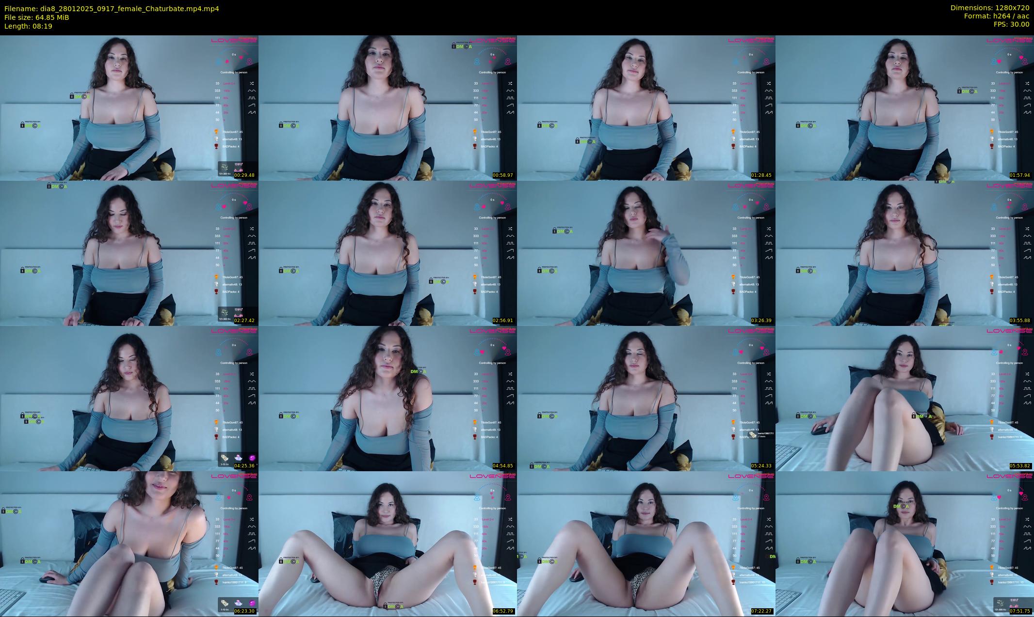 dia8 — 9 minute Chaturbate female cam show recording, 720p, Jan 28, 2025